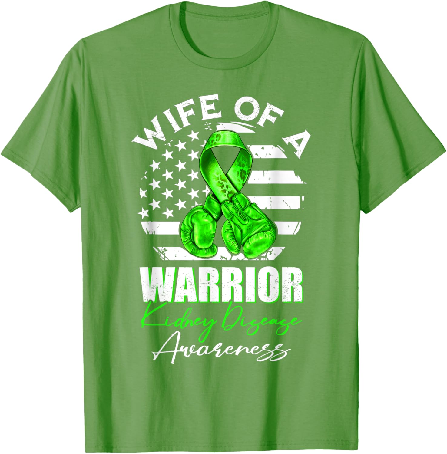 Wife of a Warrior Kidney Disease Awareness T-Shirt for Supportive Spouses - 13