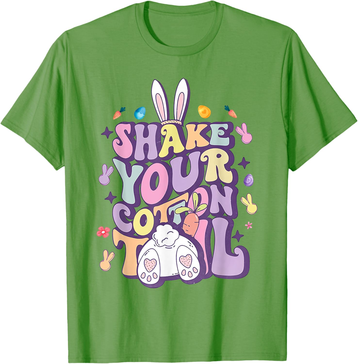 Shake Your Cotton Tail Funny Easter Bunny T-Shirt for Girls and Women - 24