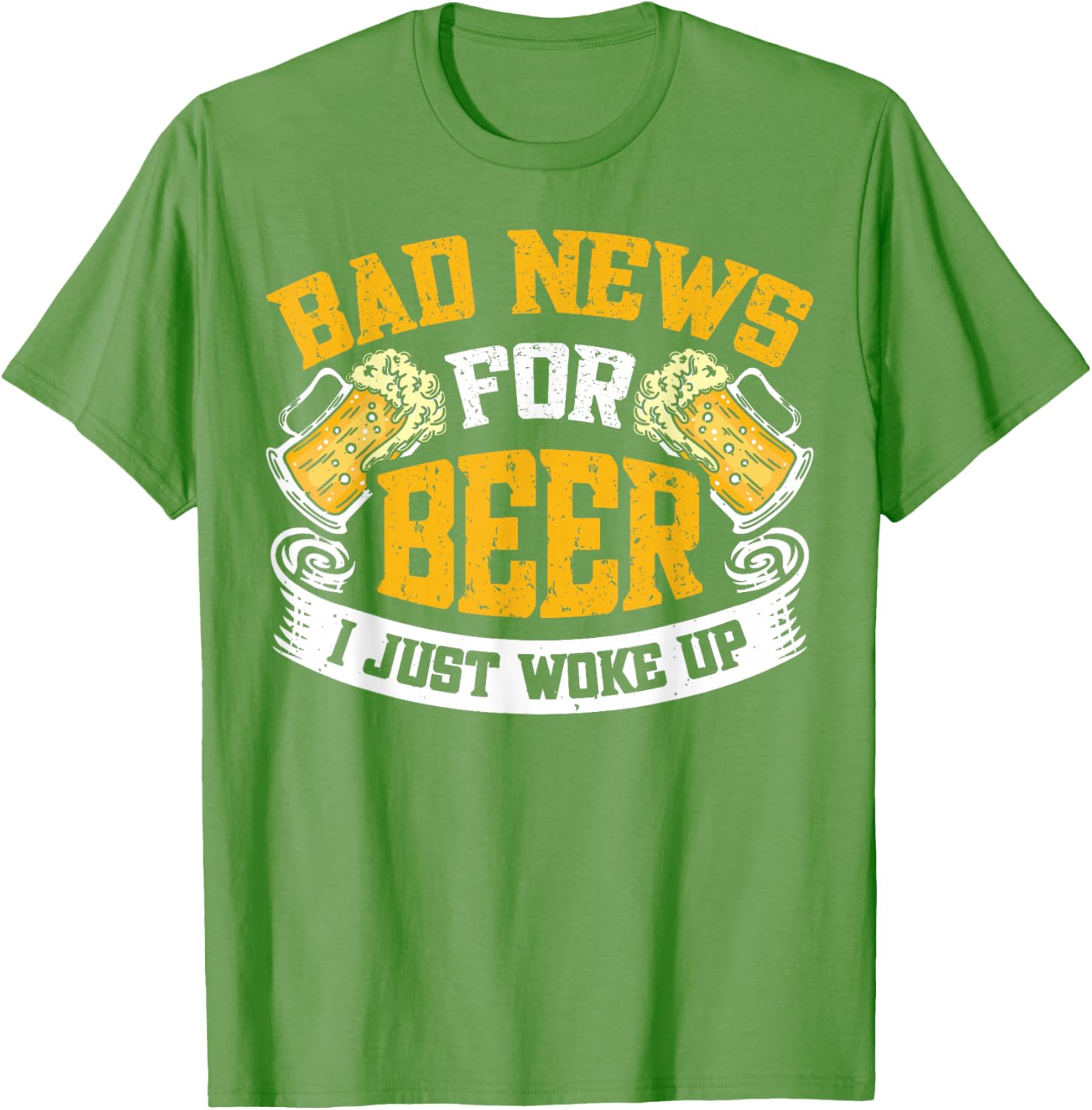 Bad News For Beer I Just Woke Up Funny T-Shirt for Beer Lovers - 2