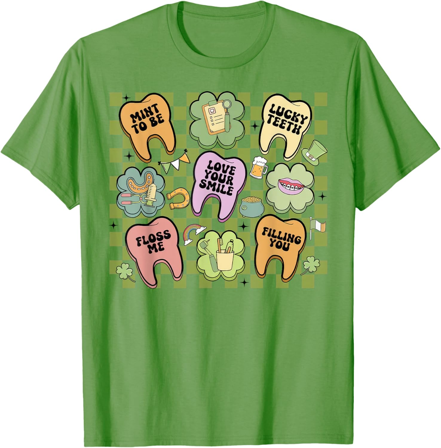 Retro Irish Dentist T-Shirt for St Patrick's Day Dental Squad Fun - 15