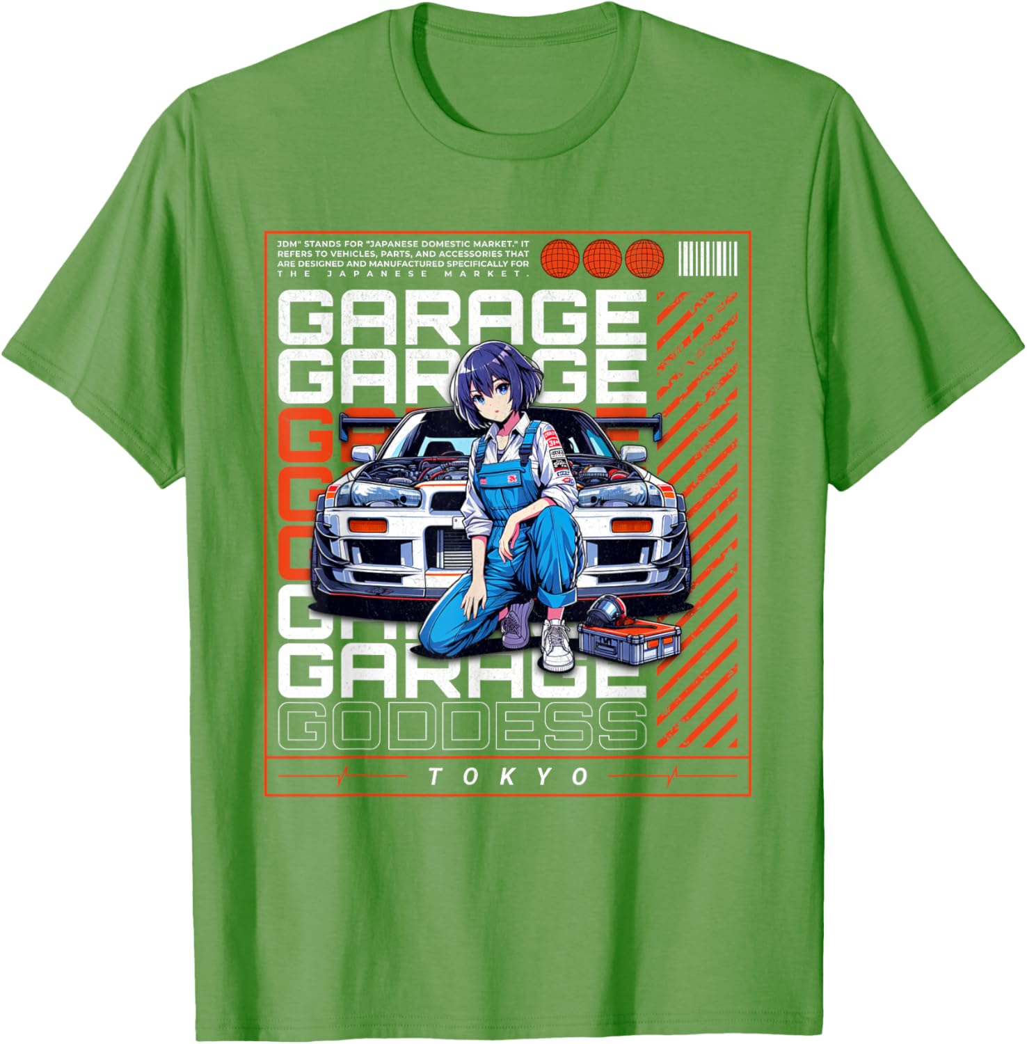JDM Tokyo Drift Race Car Tuning Retro Vintage Graphic T-Shirt - 6