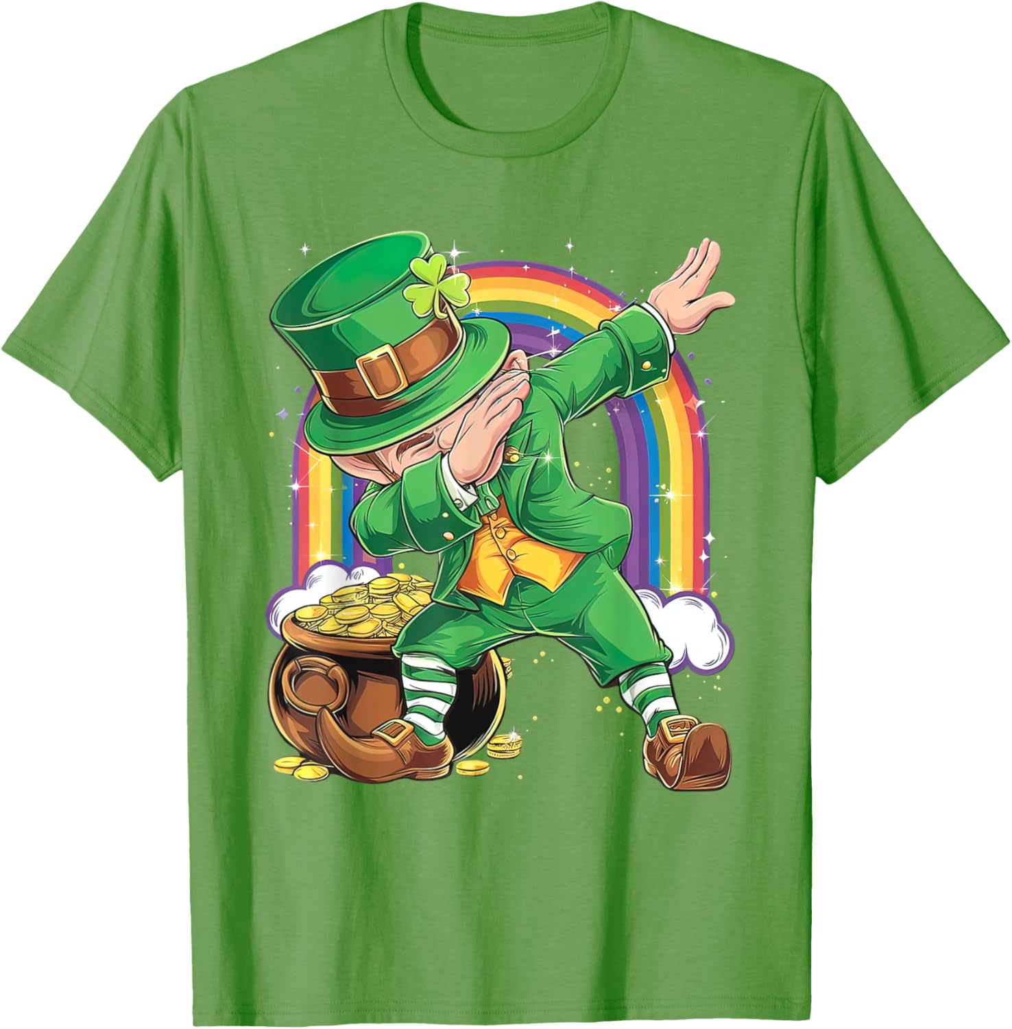 St Patricks Day Dabbing Leprechaun T-Shirt for Men, Women, Kids - 12