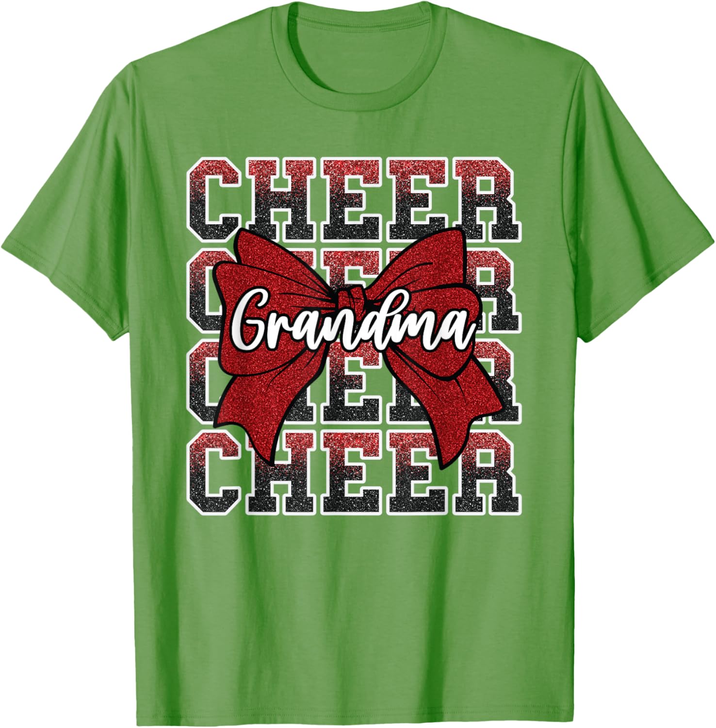 Cheer G-Ma Grandma Cheerleader Red T-Shirt for Cheer Fans and Family - 21