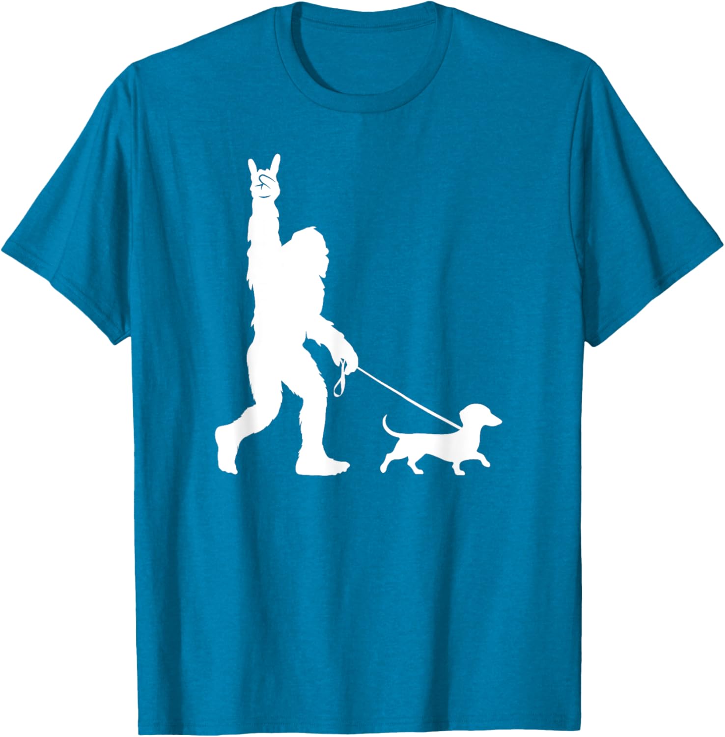 Bigfoot Dachshund T-Shirt for Men Women Kids - Fun Sasquatch Design - 23