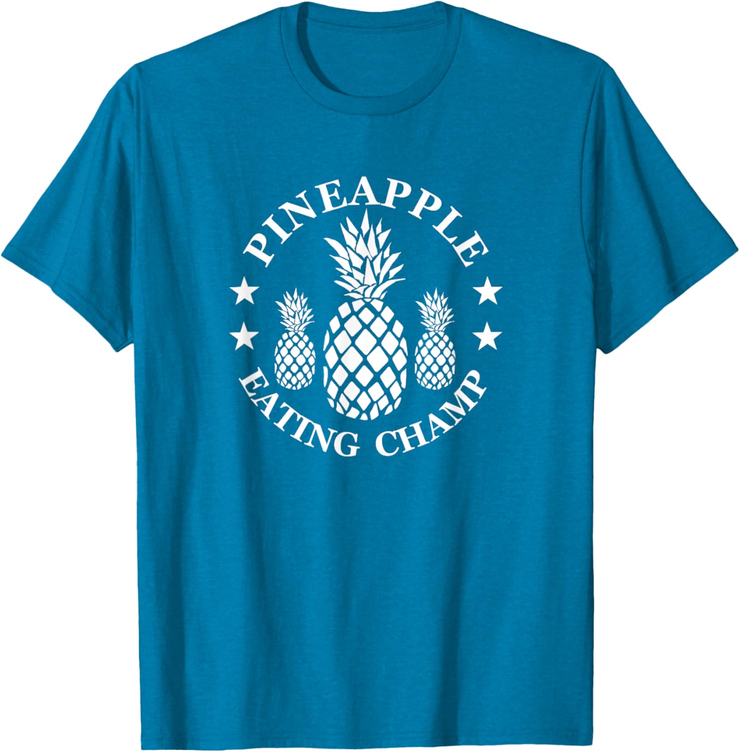 Tropical Pineapple Eating Champion T-Shirt for Fun Summer Style - 17