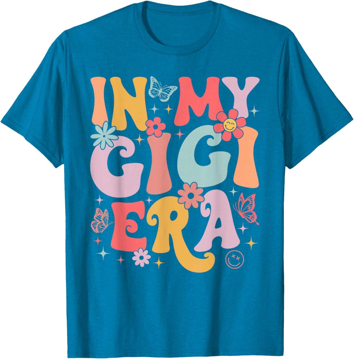 In My Gigi Era Retro Butterfly T-Shirt for Stylish Moms on Mother's Day - 13