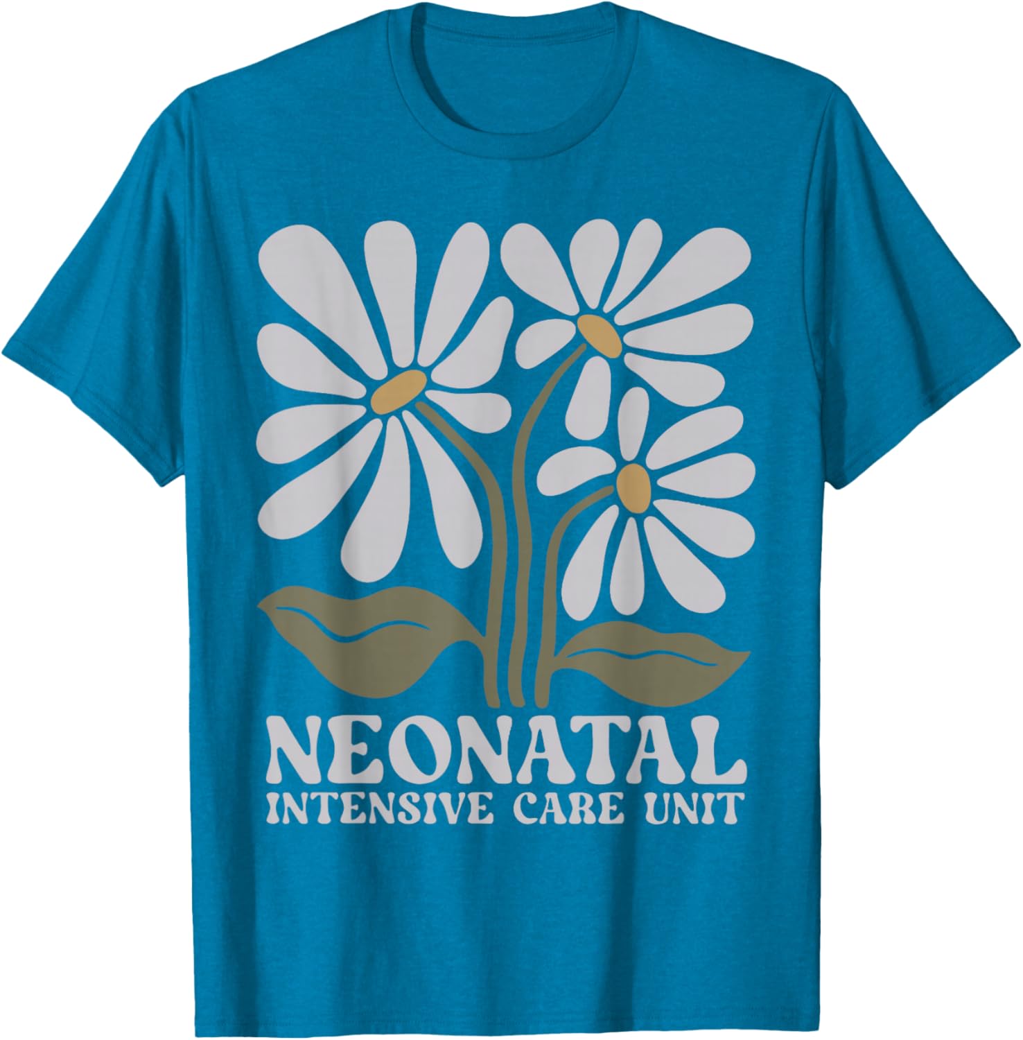 Boho Floral NICU Nurse T-Shirt for Neonatal RNs - Stylish and Comfy - 15