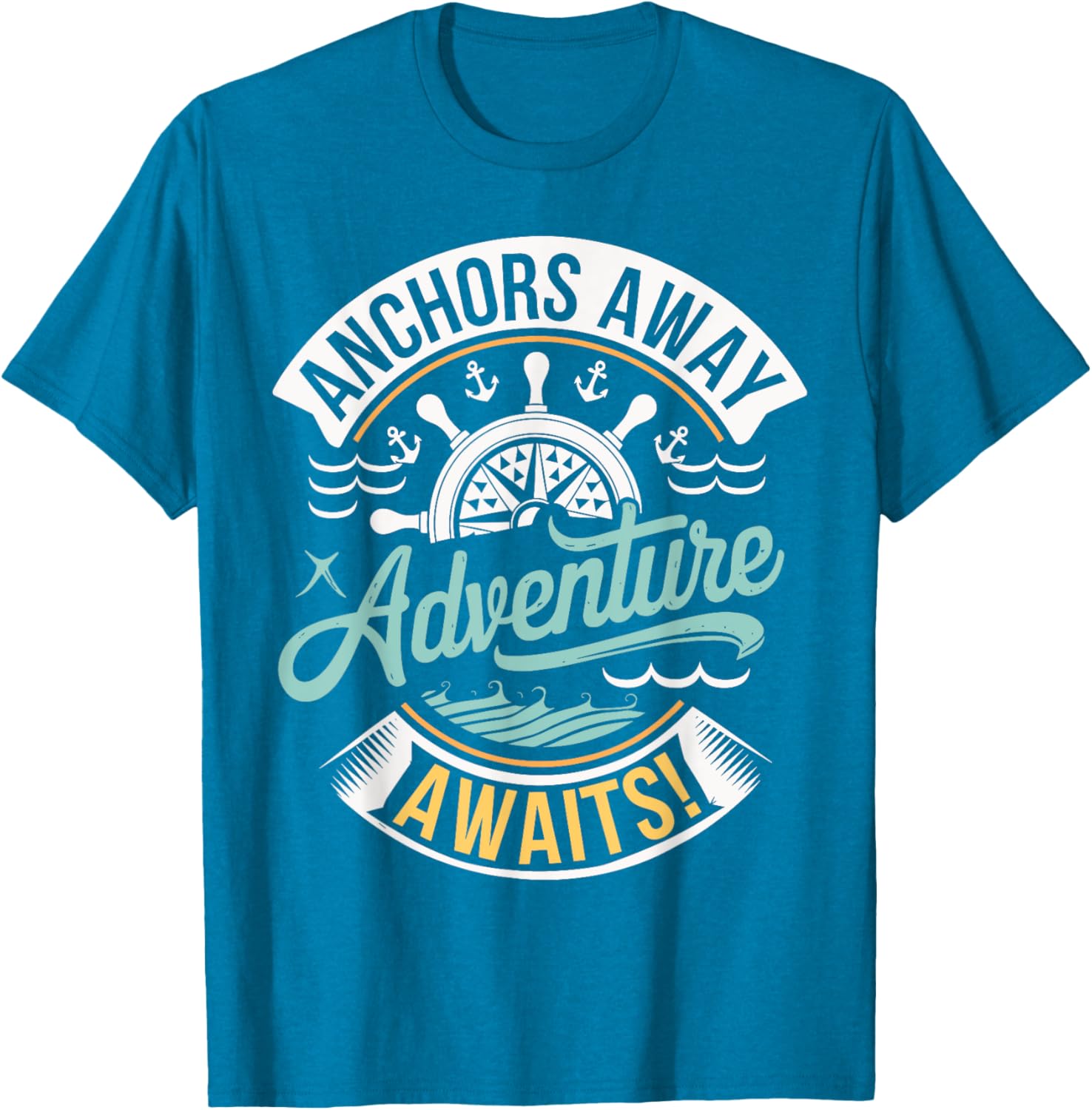 Anchors Away Nautical Adventure T-Shirt for Sea Lovers and Explorers - 18