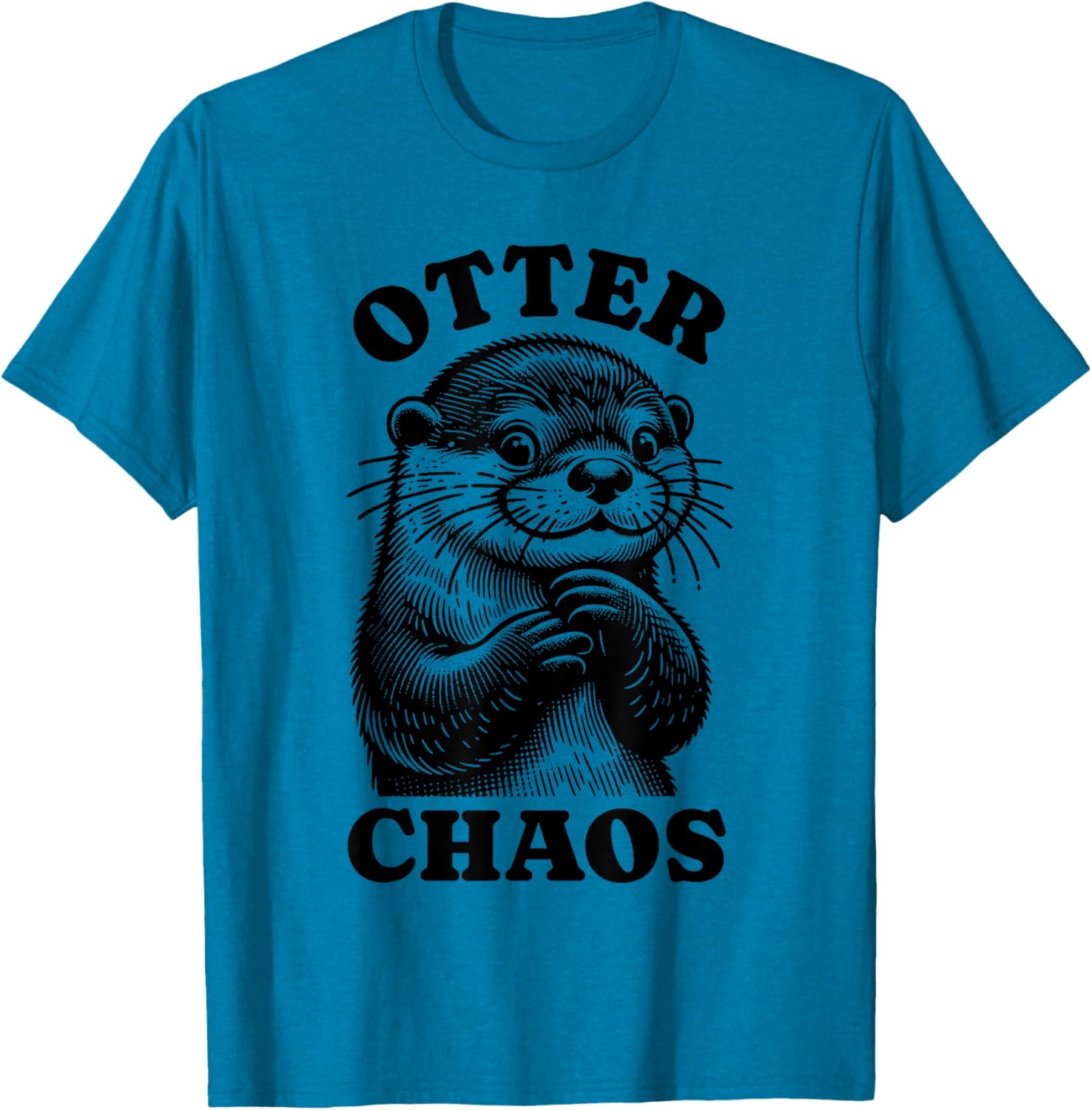 Silly Otter Chaos T-Shirt for Fun-Loving Animal Lovers - 14