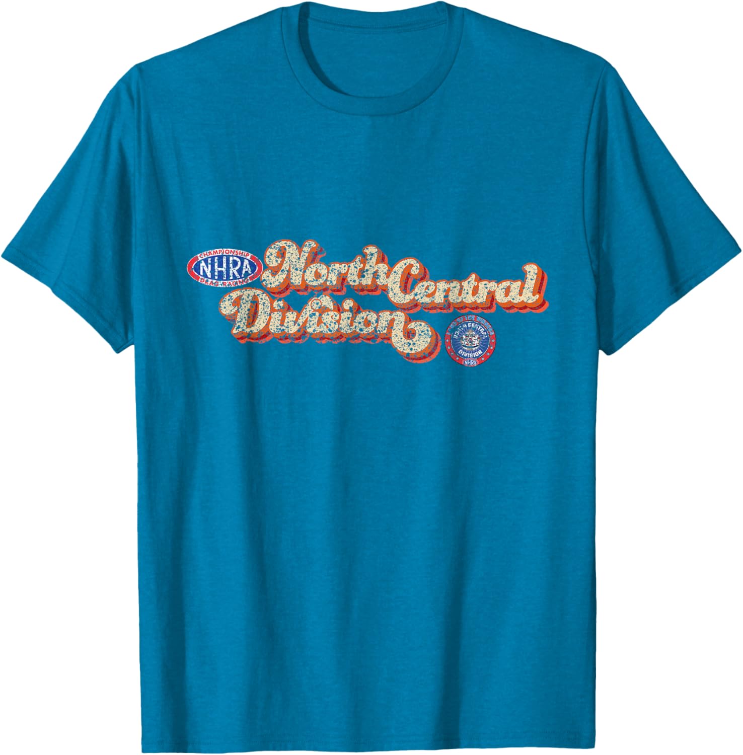 Vintage NHRA North Central Division T-Shirt for Racing Fans - 3