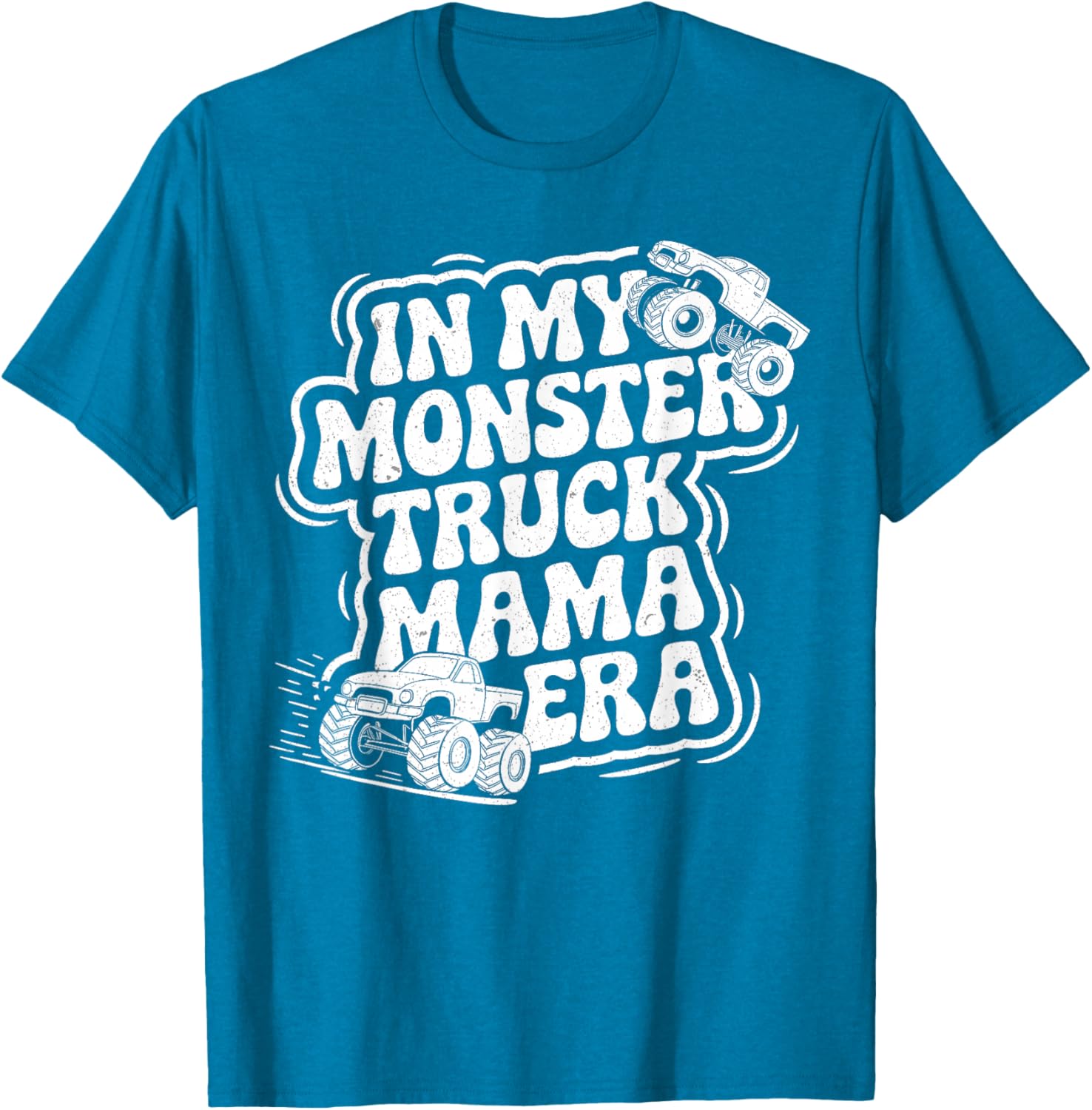 Groovy Monster Truck Mama Era T-Shirt for Fun Loving Moms on Mother's Day - 2