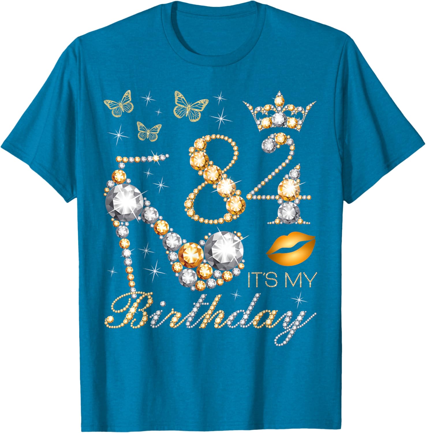 Celebrate Your 84th Birthday in Style with this B-Day Queen T-Shirt - 6