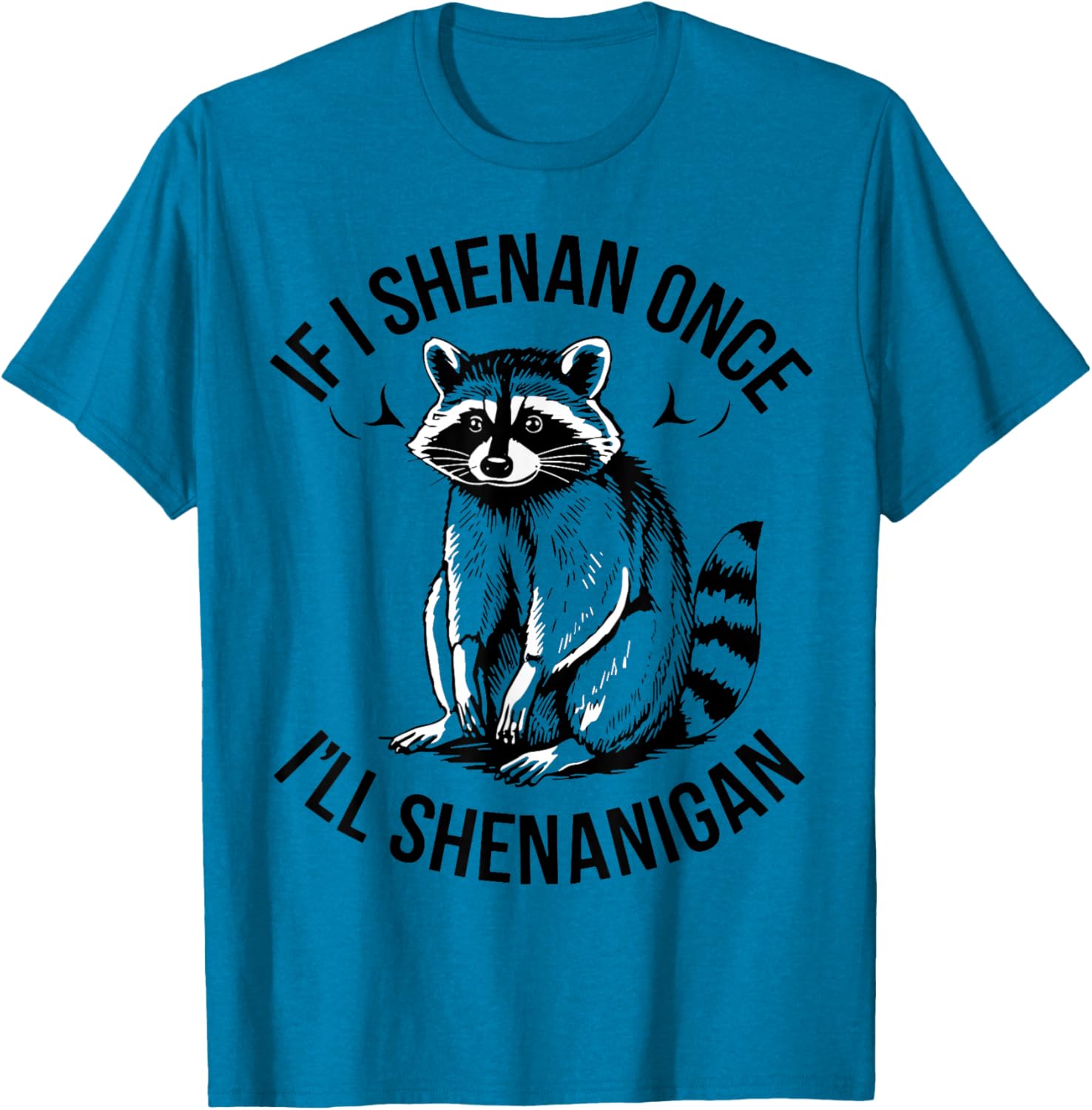 Shenanigans Raccoon St Patrick's Day T-Shirt Fun and Festive Apparel - 2