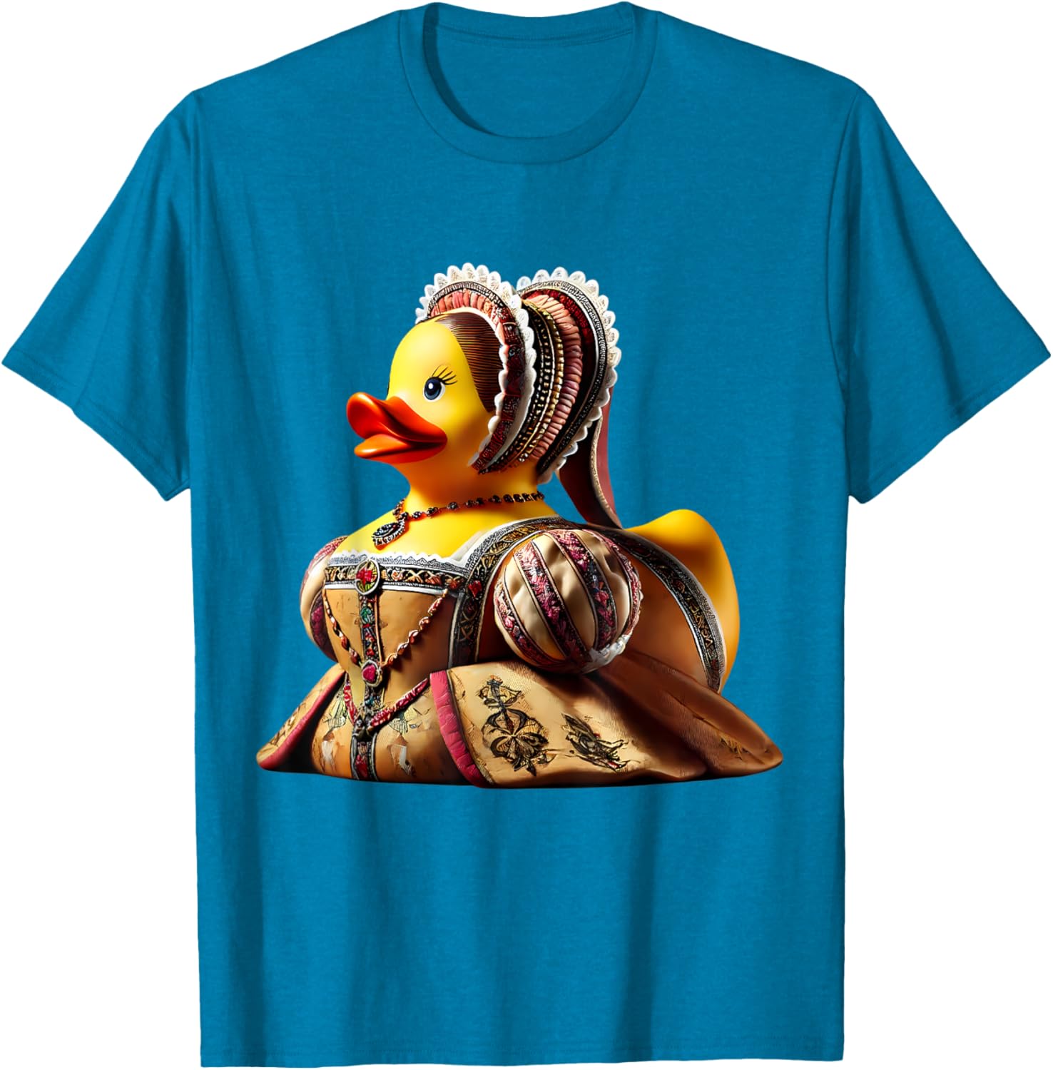 Rubber Duck Anne Boleyn T-Shirt Fun Historical Figure Apparel - 9