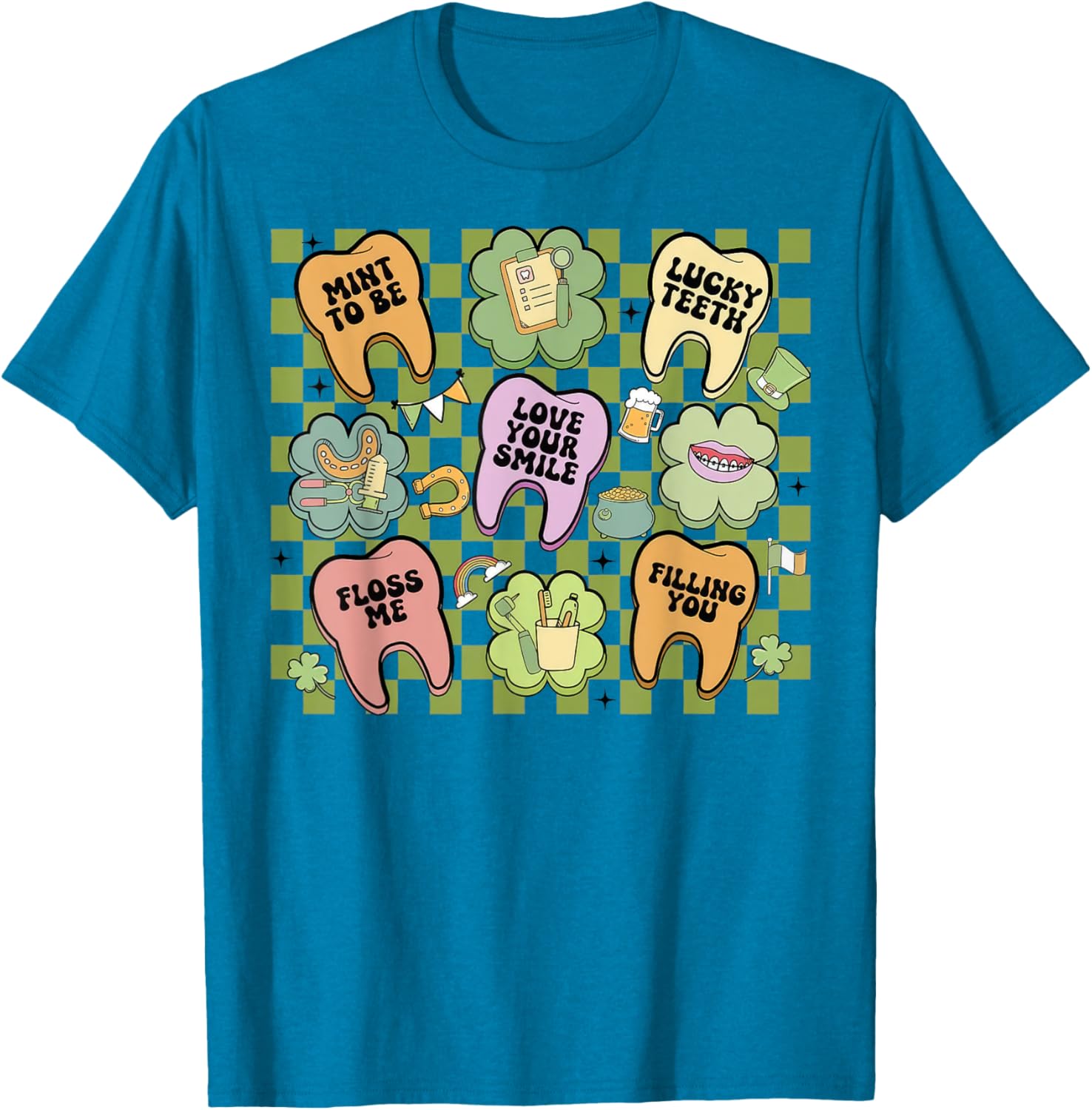 Retro Irish Dentist T-Shirt for St Patrick's Day Dental Squad Fun - 18