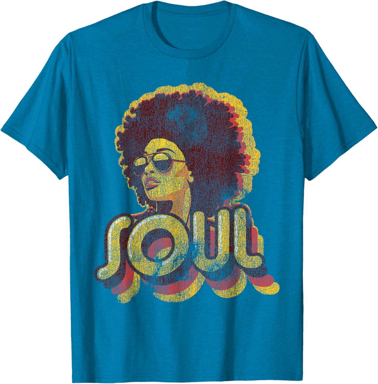 Retro 70s Funk Afro Soul T-Shirt for Vintage Style Lovers - 3