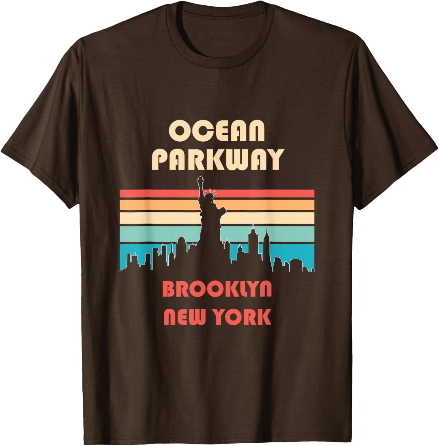 Retro Vintage Ocean Parkway Brooklyn New York T-Shirt for Casual Style - 9