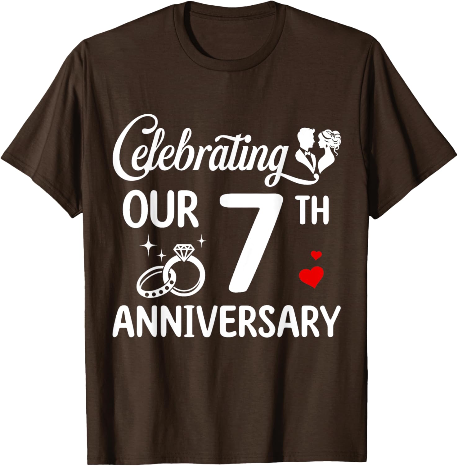 Celebrate 7 Years of Love with Our Anniversary T-Shirt for Couples - 6