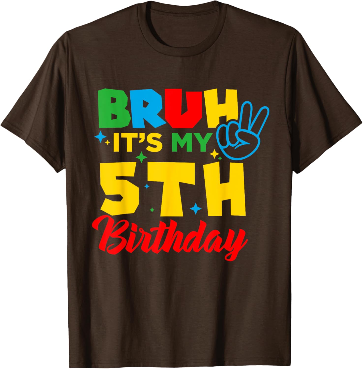 Bruh I'm 5 Gamer T-Shirt for 5th Birthday Celebration Fun! - 8