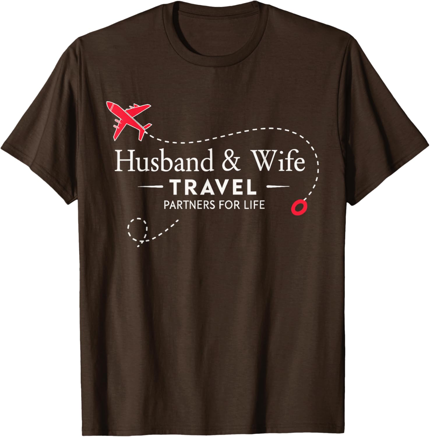 Couple Travel Partners for Life T-Shirt for Loving Husbands and Wives - 7