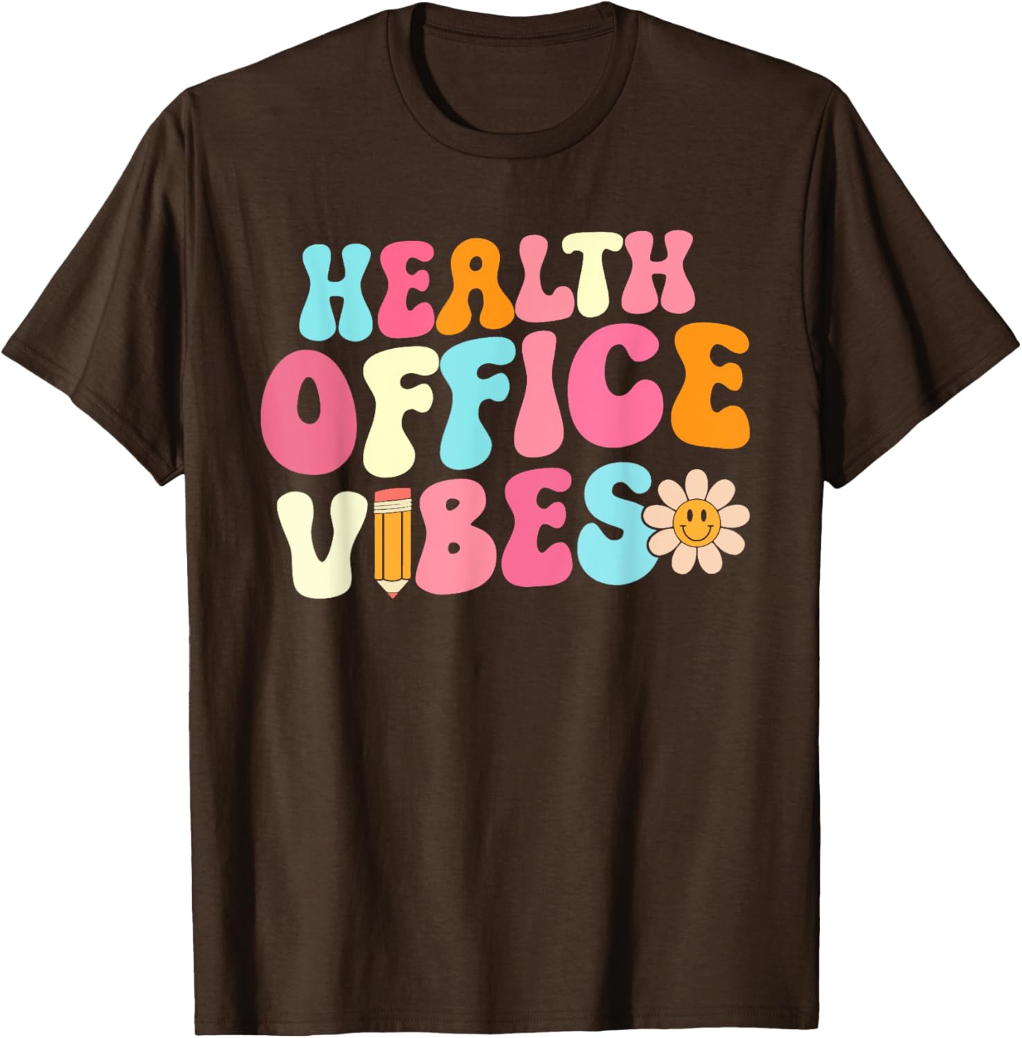 Retro Health Office Vibes T-Shirt for School Nurses and Girls - 6