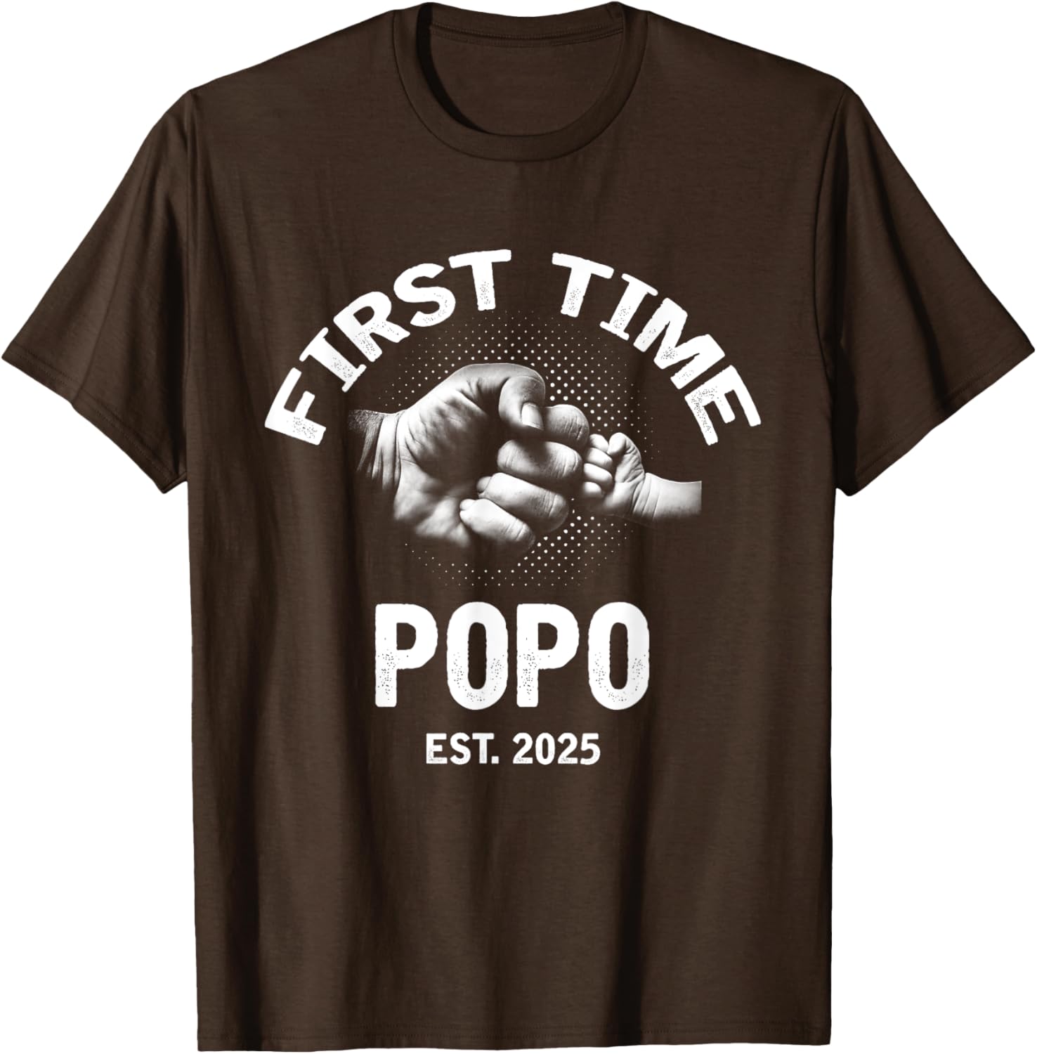 First Time Popo 2025 Father's Day Vintage T-Shirt for Dads - 2
