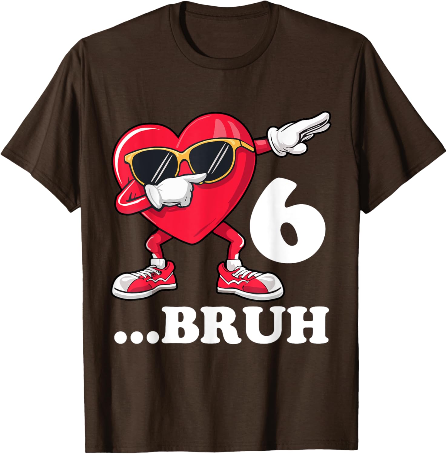 Bruh Dabbing Birthday Boy T-Shirt for 6 Year Old Fun Celebration Gear - 18