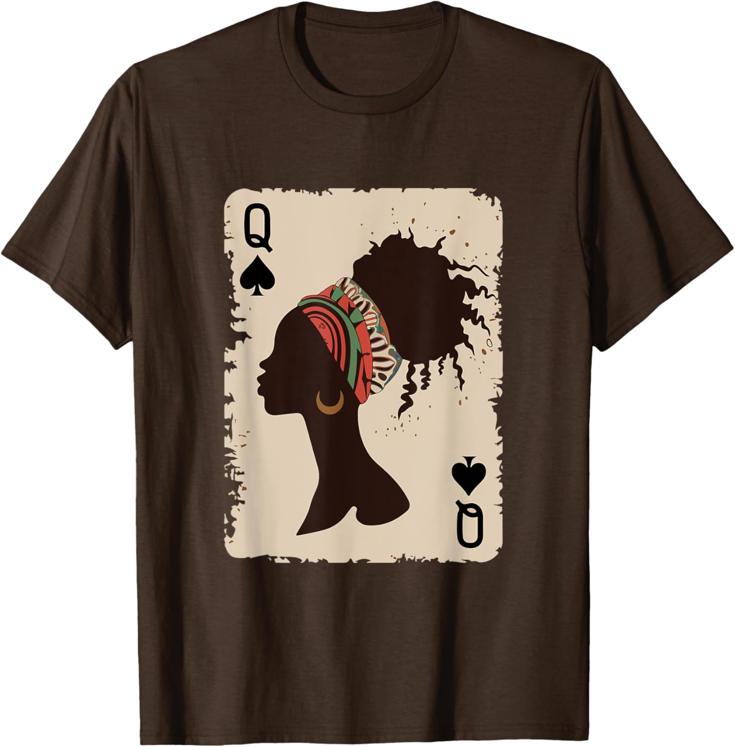 Black Queen Afro T-Shirt Proud Melanin Design for African American Women - 8