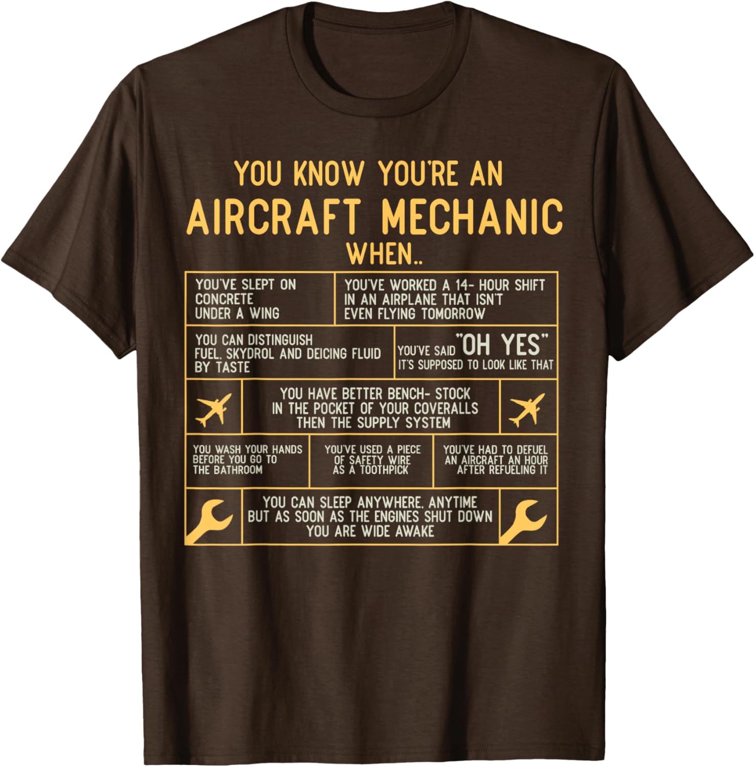 You Know You're An Aircraft Mechanic T-Shirt for Aviation Enthusiasts - 5
