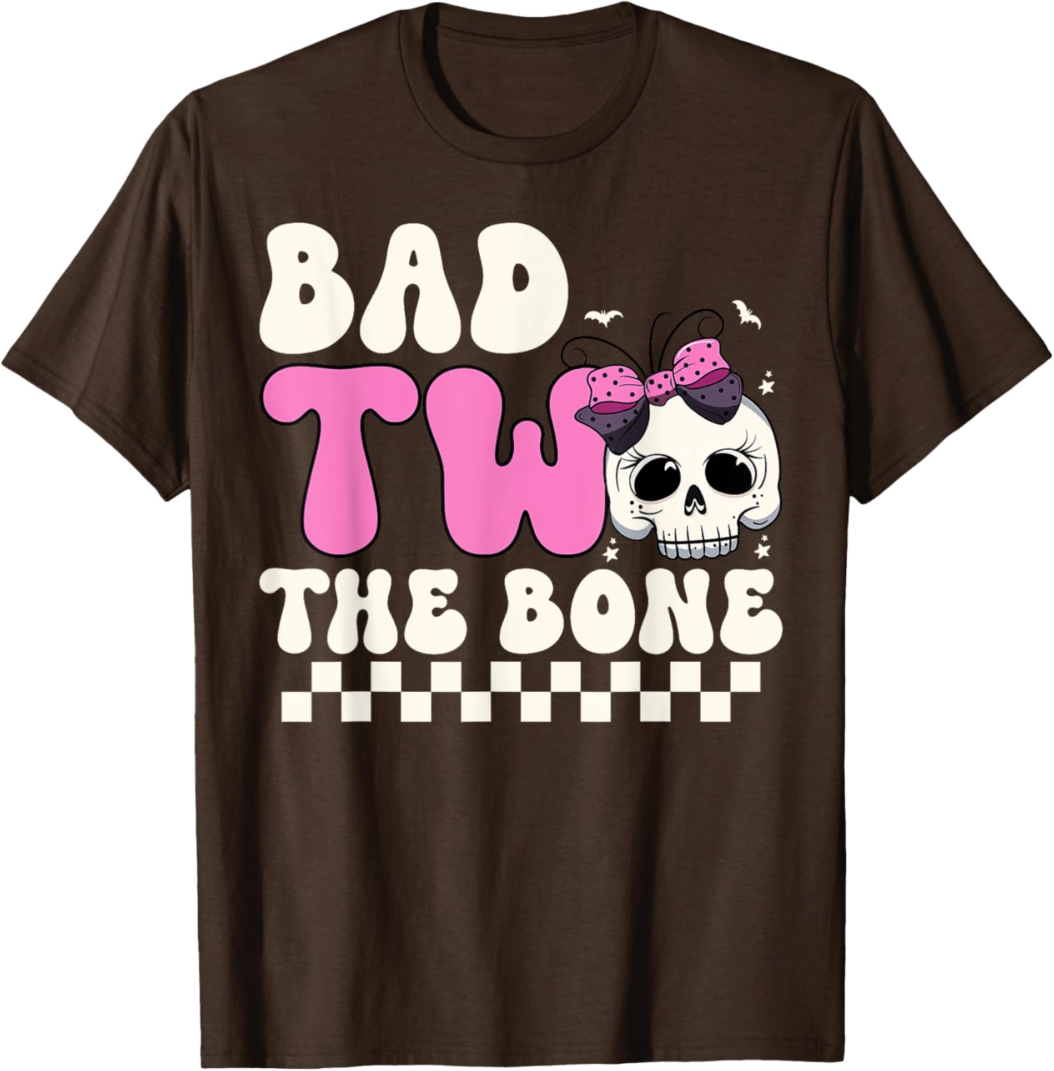 Bad Two The Bone Spooky 2nd Birthday T-Shirt for Girls - 8