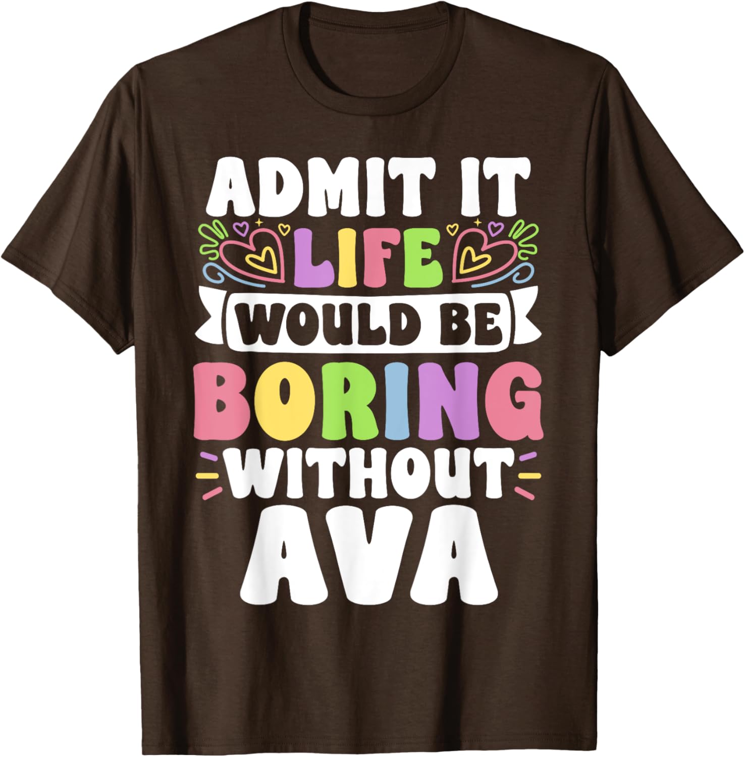 Ava Personalized Funny Family T-Shirt for Unique Style and Comfort - 3