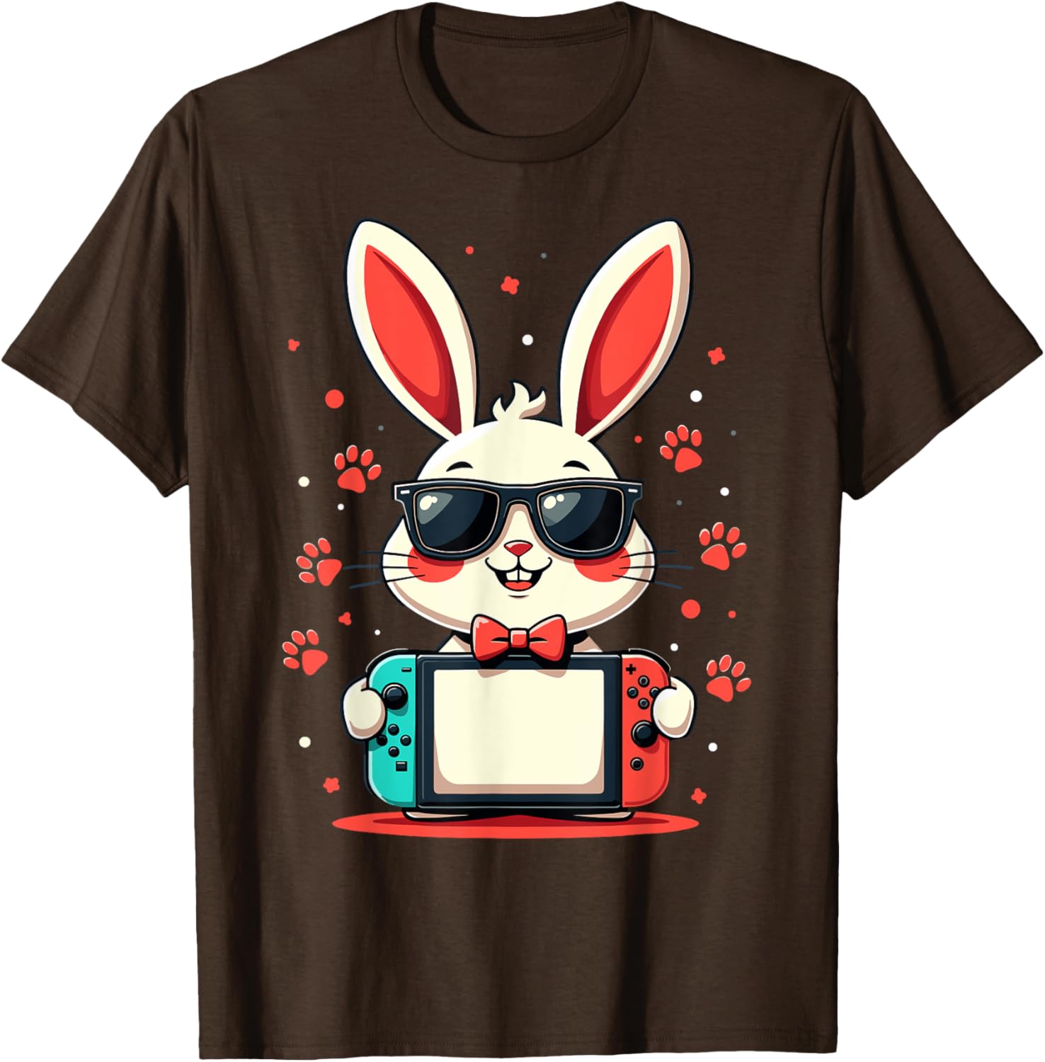 Cute Bunny Gaming Controller T-Shirt for Easter Gamer Boys Gifts - 4