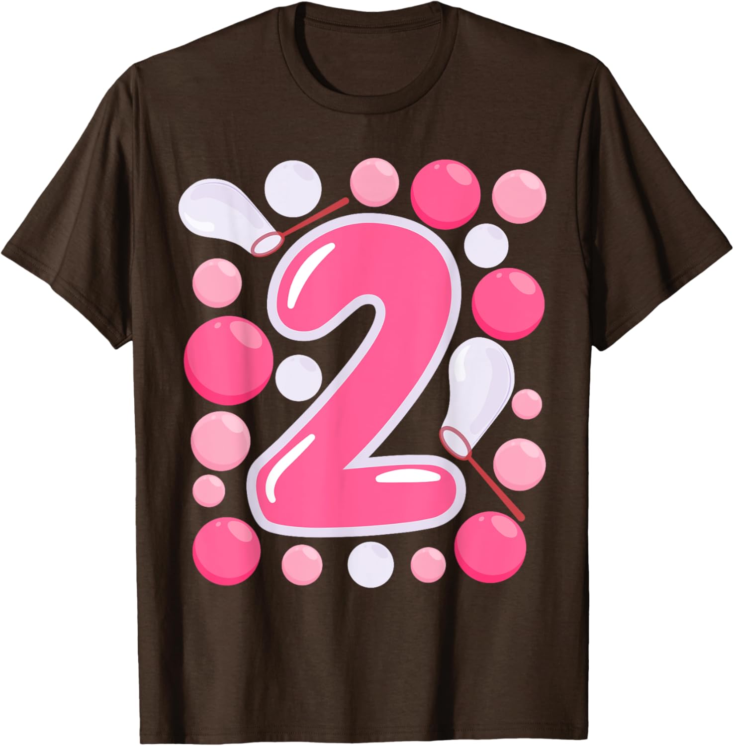Adorable Girls 2nd Bubble Birthday Party T-Shirt for Kids Celebrations - 1