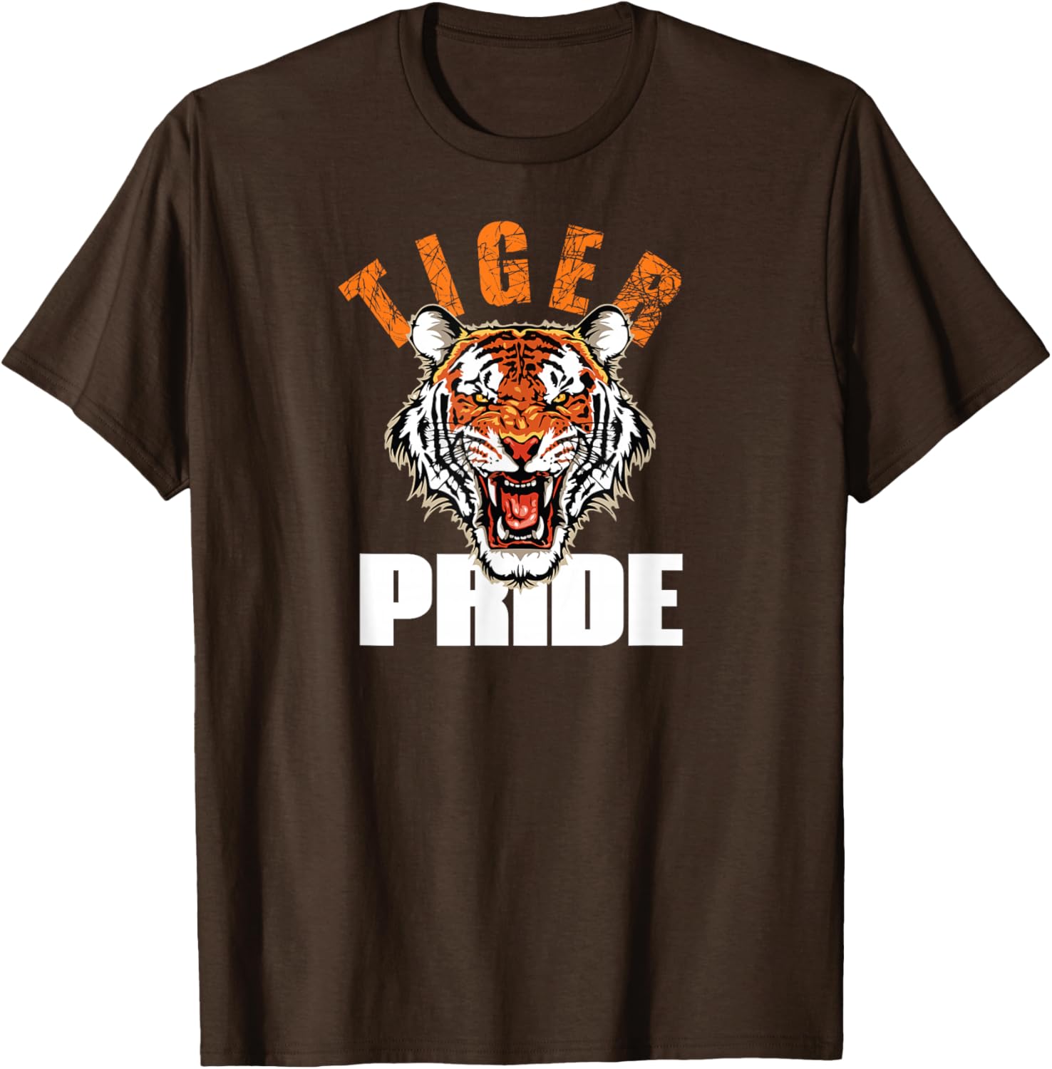Retro Tiger Pride Vintage Mascot T-Shirt for School Sports Teams - 8