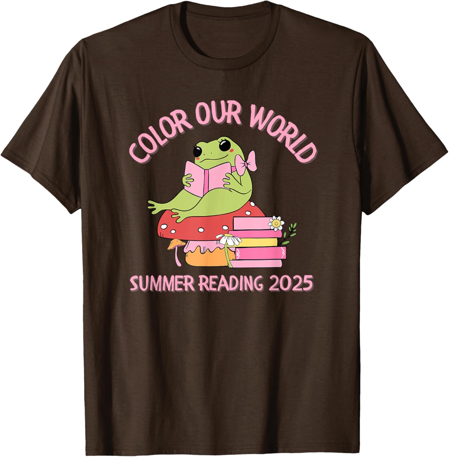 Color Our World Summer 2025 Frog T-Shirt for Kids - Fun Reading Program Apparel - 15