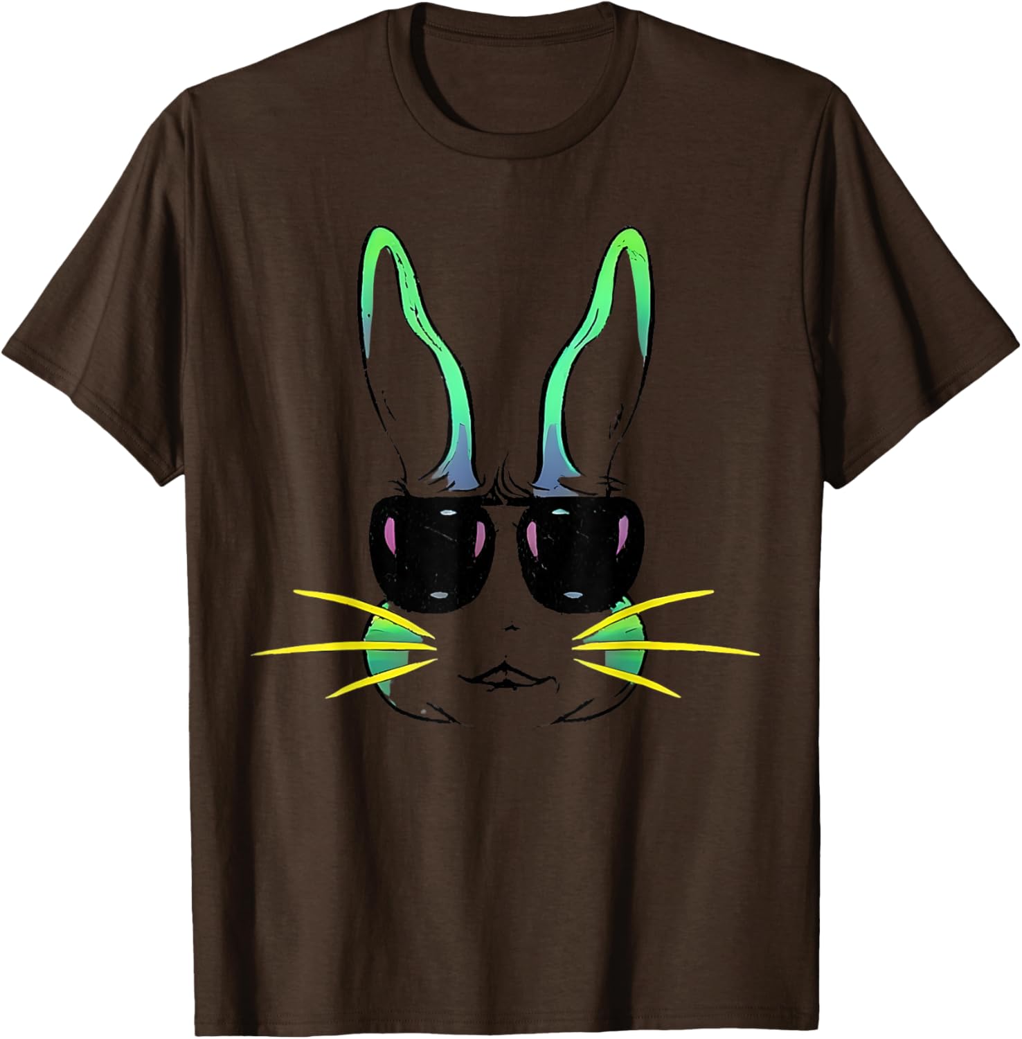 Cool Bunny Face Sunglasses T-Shirt for Fun Easter Celebrations - 12