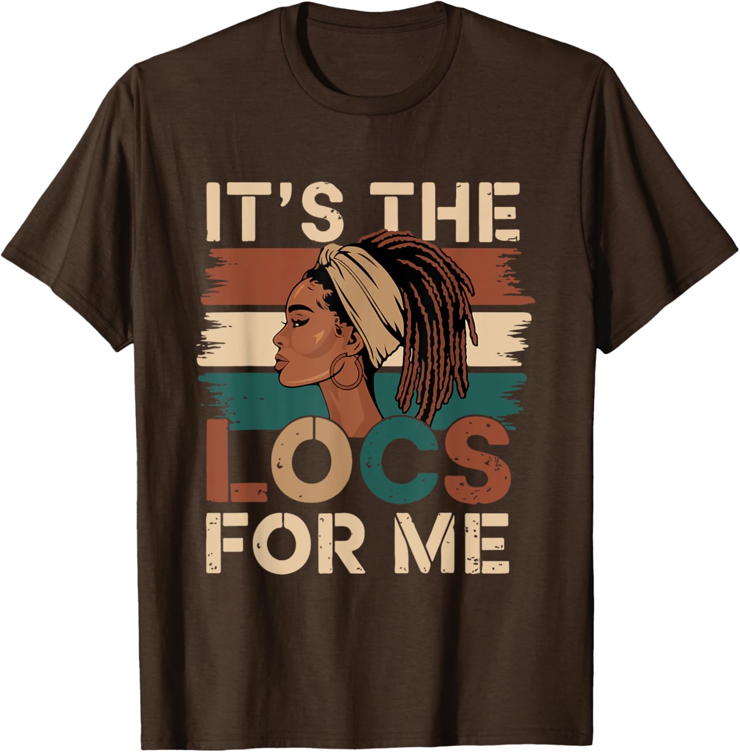Stylish It's the Locs For Me Dreadlocks T-Shirt for Black Women - 7