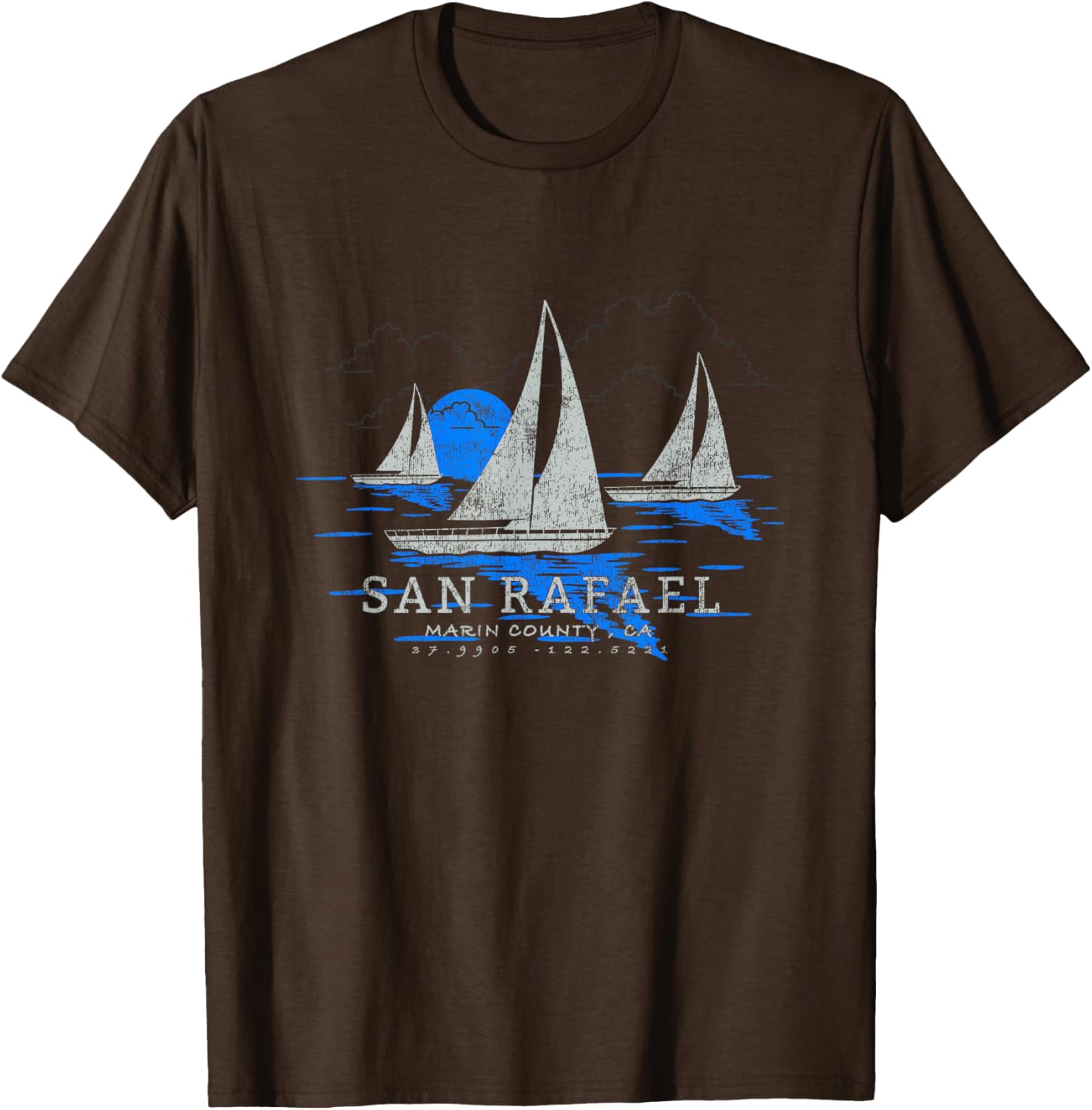 San Rafael California Yachting Souvenir T-Shirt for Nautical Lovers - 10