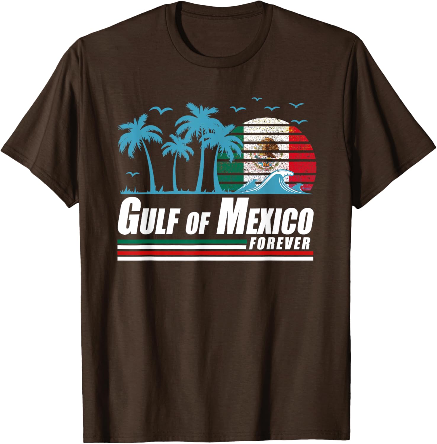 Retro Gulf of Mexico T-Shirt for Coastal Vibes and Vintage Style - 7