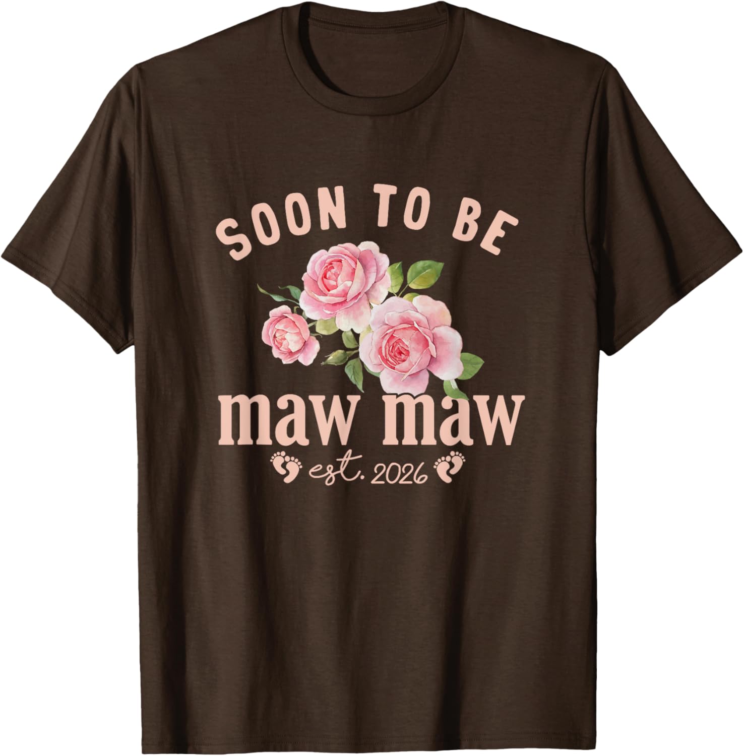 Soon to be Grandma Est 2026 Maw Maw Pregnancy Announcement T-Shirt - 11