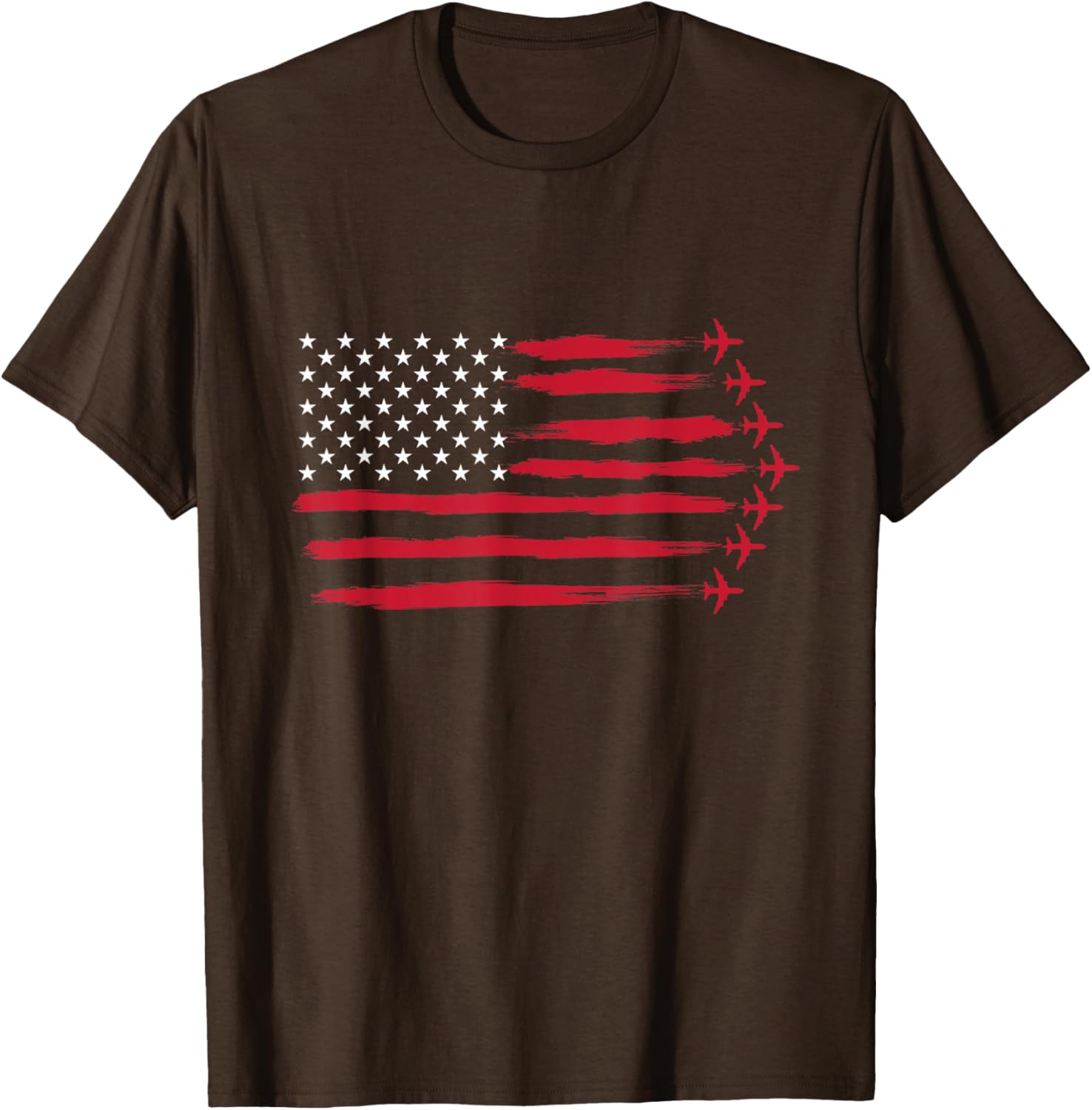 US Flag Airplanes T-Shirt for Airline Pilots and Aviation Lovers - 11