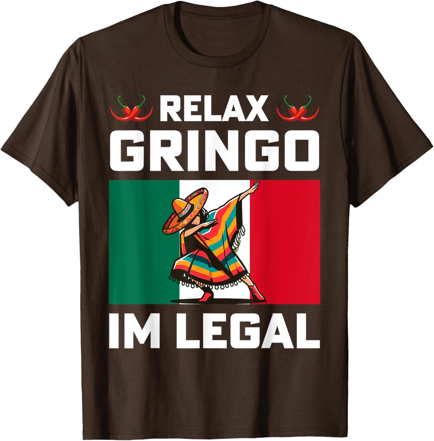 Cinco de Mayo Relax Gringo I'm Legal Dabbing Boy T-Shirt for Fun Celebrations - 10