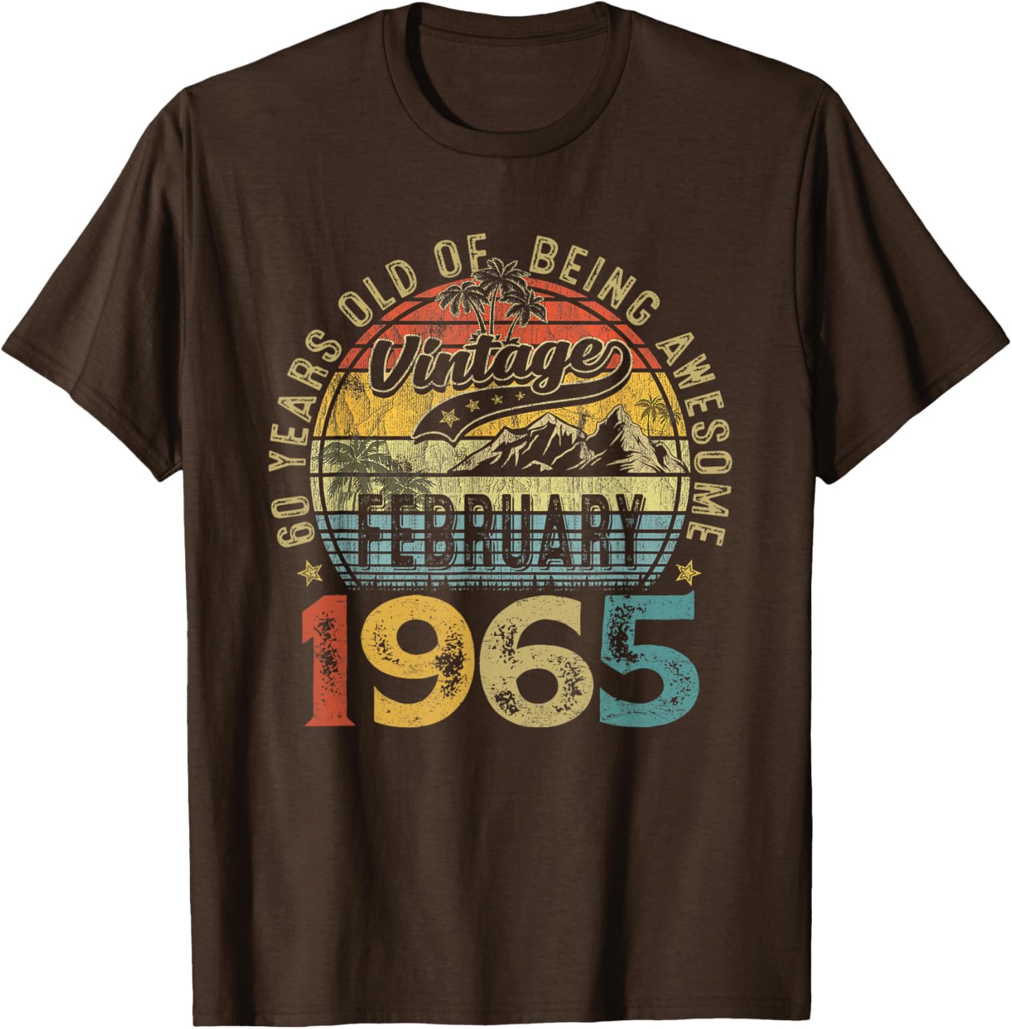 Vintage Retro 60th Birthday T-Shirt for February 1965 Celebration - 9