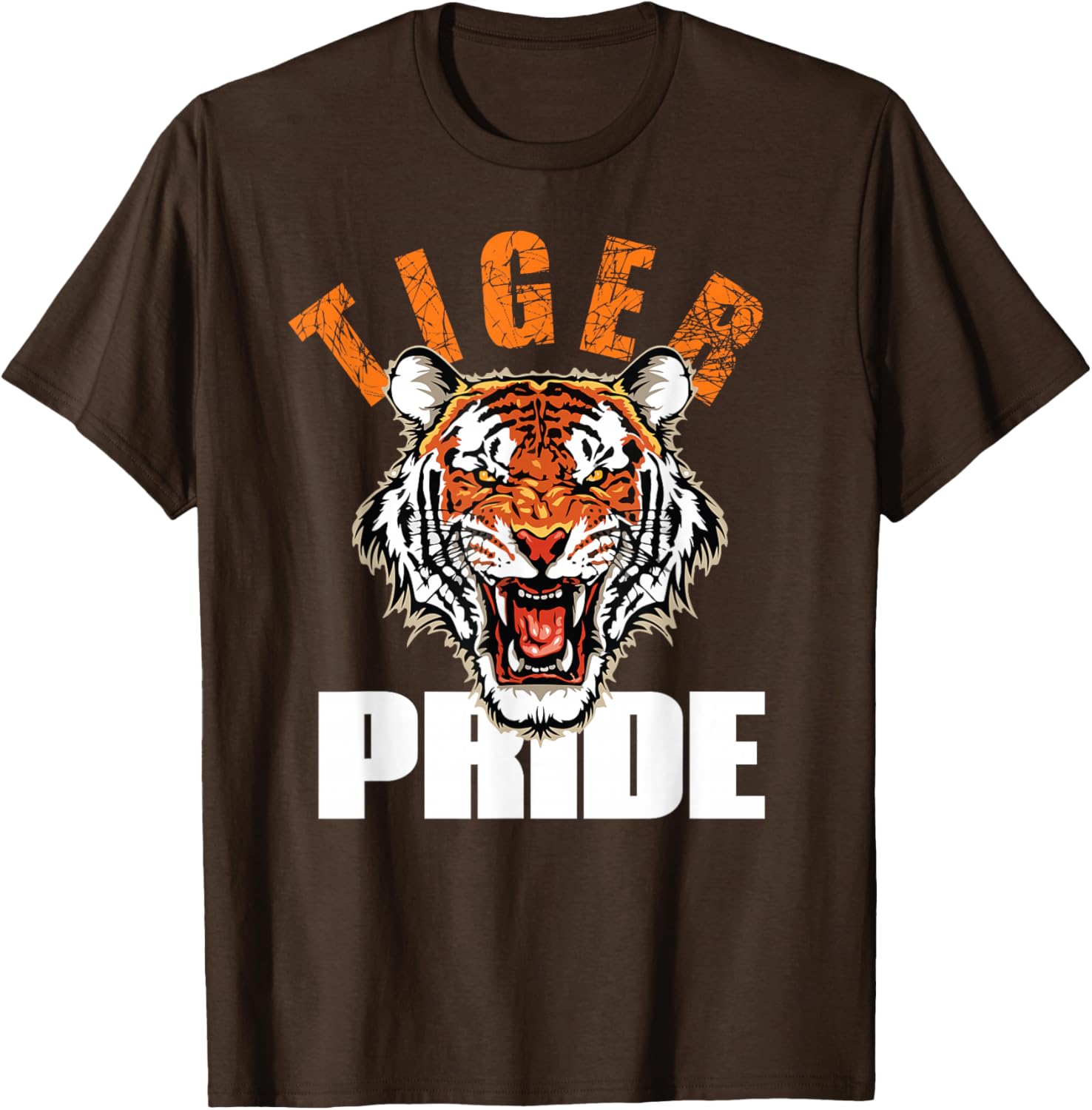 Retro Vintage Tiger Pride Mascot T-Shirt for School Sports Team Fans - 2