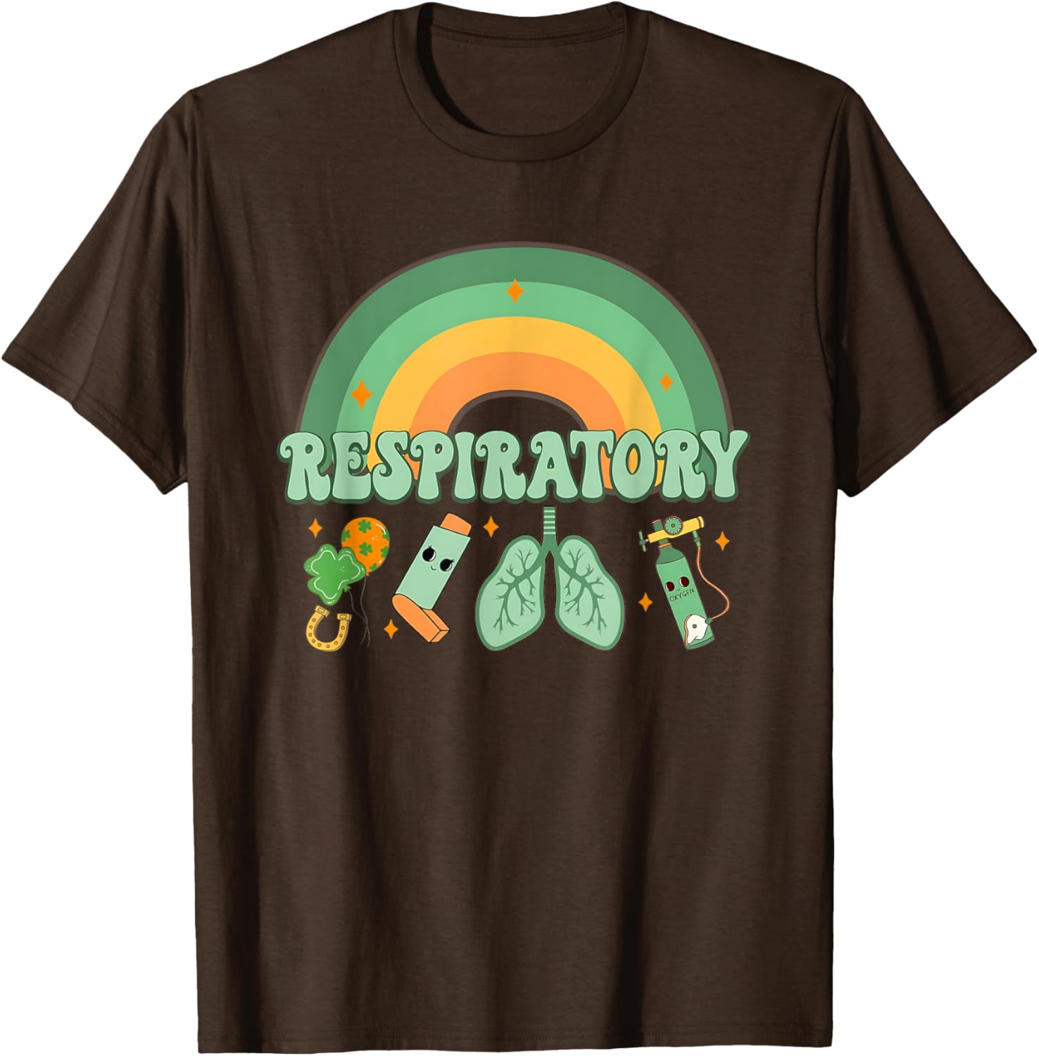 St Patrick's Day Respiratory Therapist Lung T-Shirt for Pulmonologists - 6