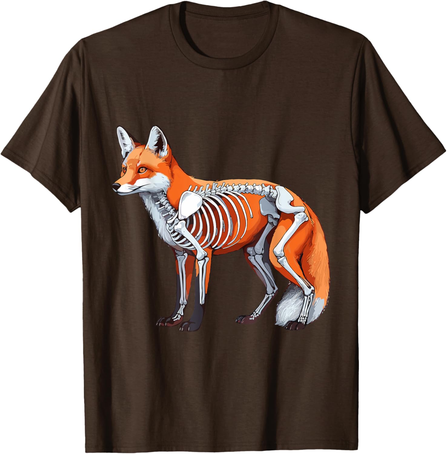 X-ray Fox Body Anatomy Radiography Skeleton T-Shirt for Anatomy Lovers - 12