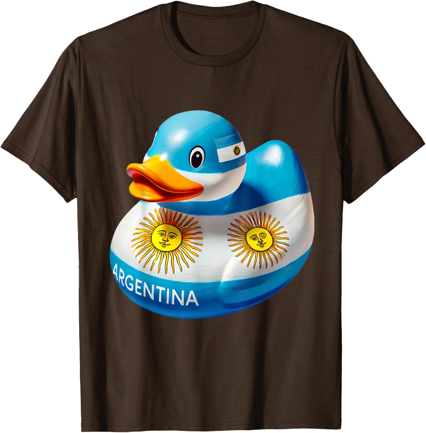 Argentina Rubber Duck Flag T-Shirt Cute Ducky Design for Fans - 6