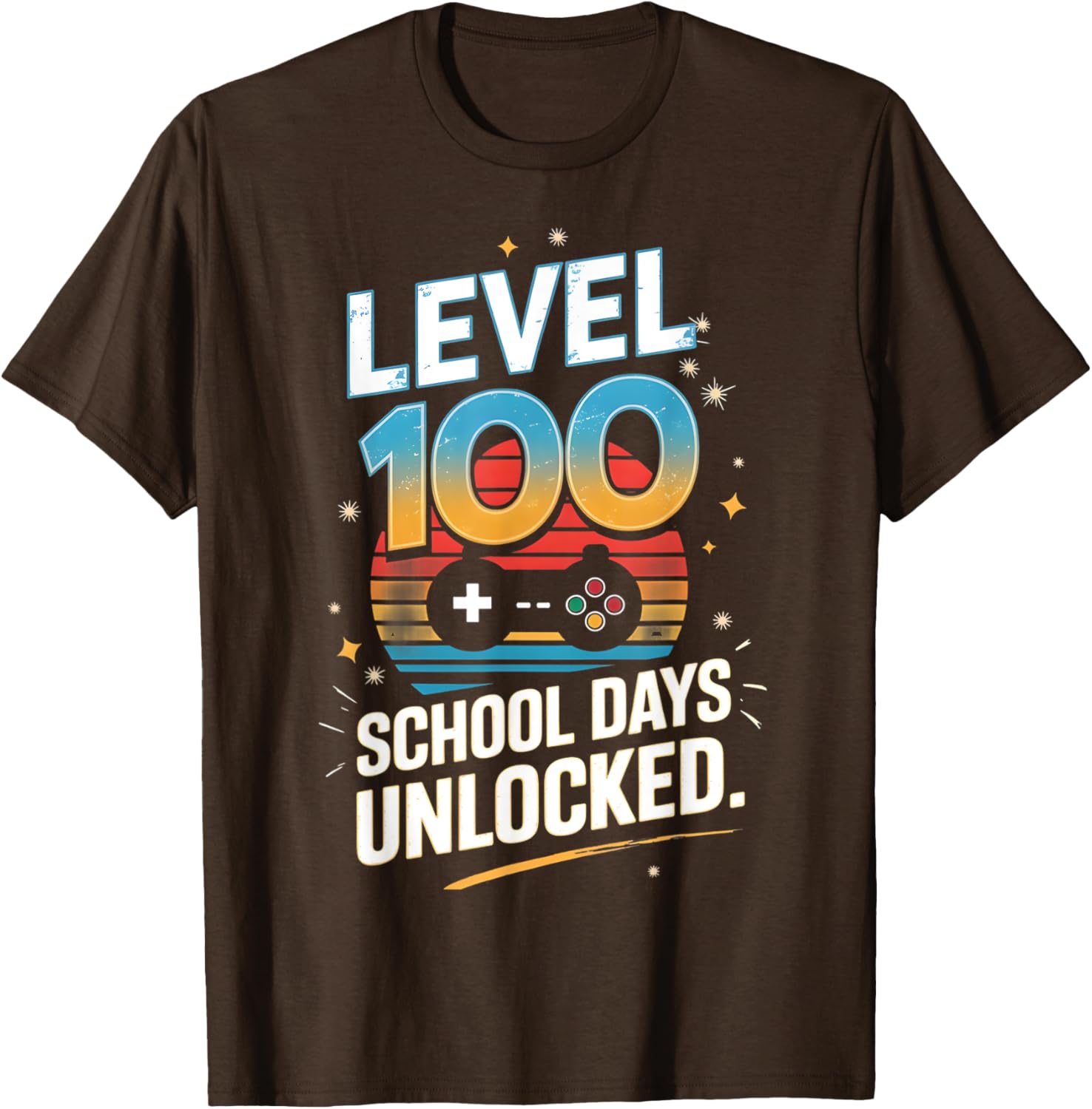 100 Days of School Unlocked T-Shirt Fun Gift for Students and Kids - 6