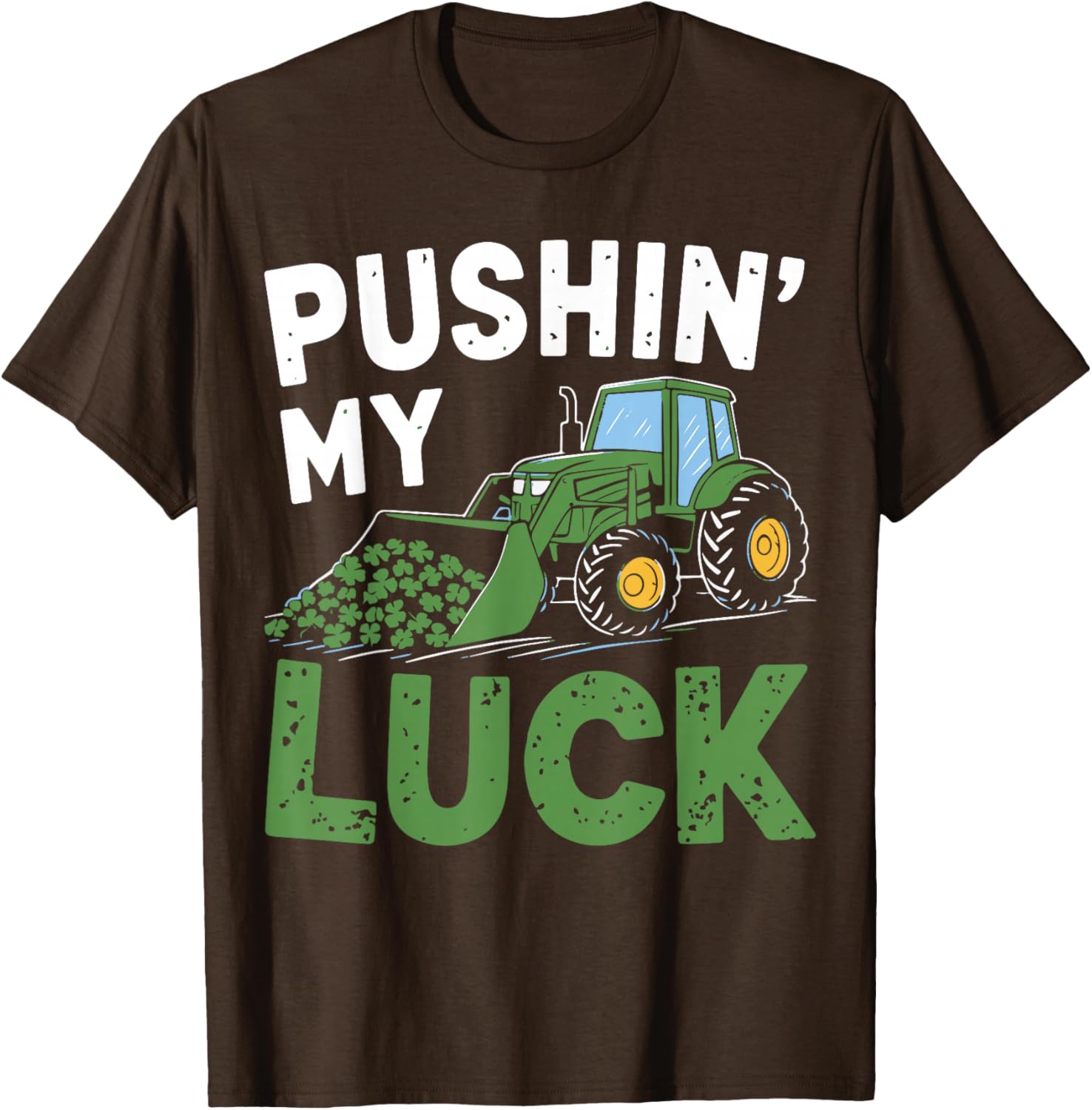 St Patrick's Day Toddler Tractor T-Shirt for Boys - Irish Luck Theme - 11