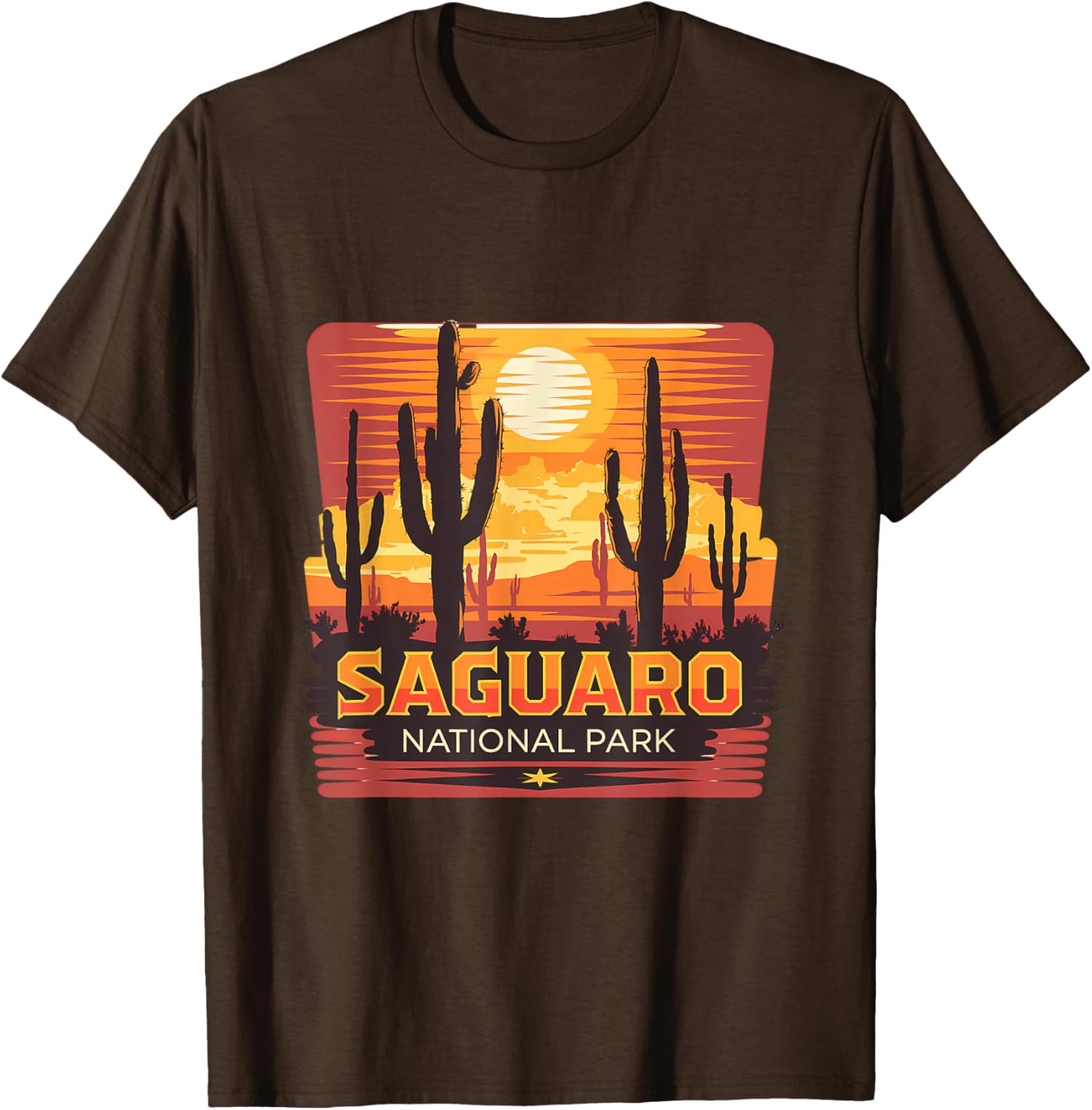 Saguaro National Park Desert Sun Scene T-Shirt for Nature Lovers - 26